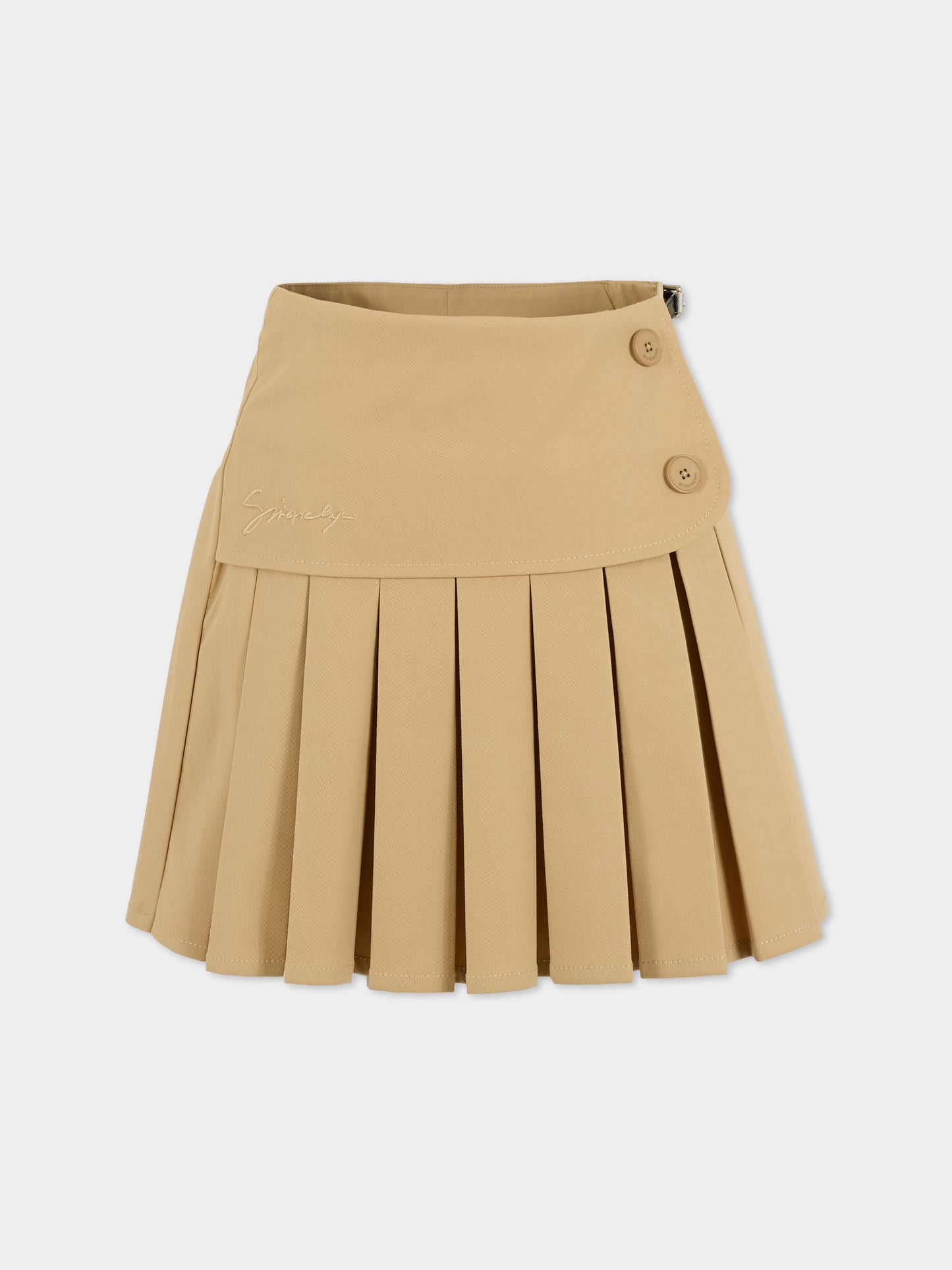 Gonna beige per bambina con logo,Givenchy Kids,H30972 20P