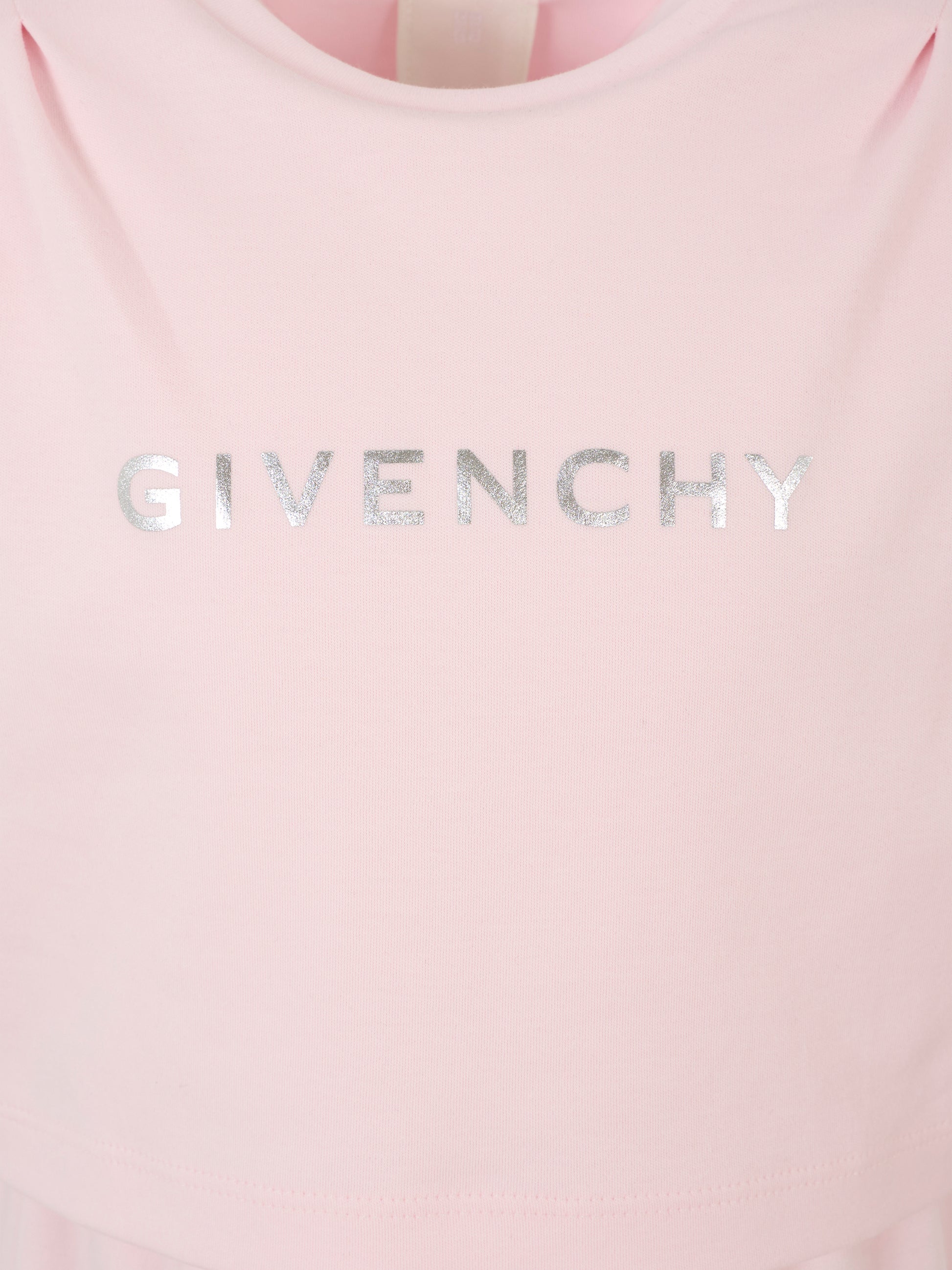 Vestito rosa per bambina con logo,Givenchy Kids,H31031 44Z