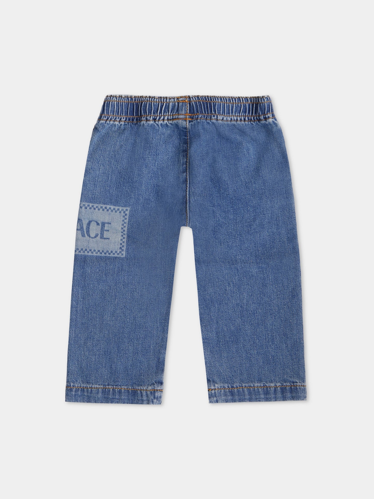 Jeans with 90's vintage logo for baby