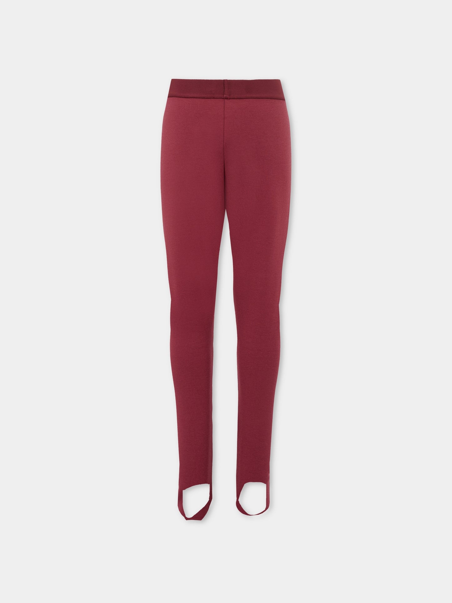 Leggings bordeaux per bambina con '90 Vintage Logo,Versace,1018201 1A00146 1RA70