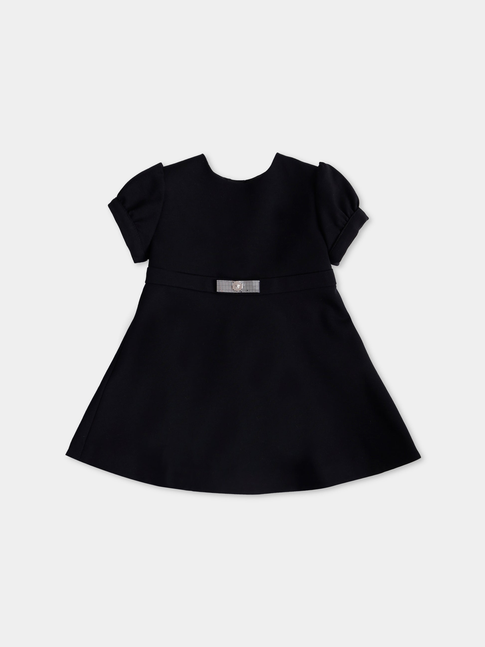 Vestito nero  Gianni Ribbon  per neonata,Versace,1018605 1A15351 2B900