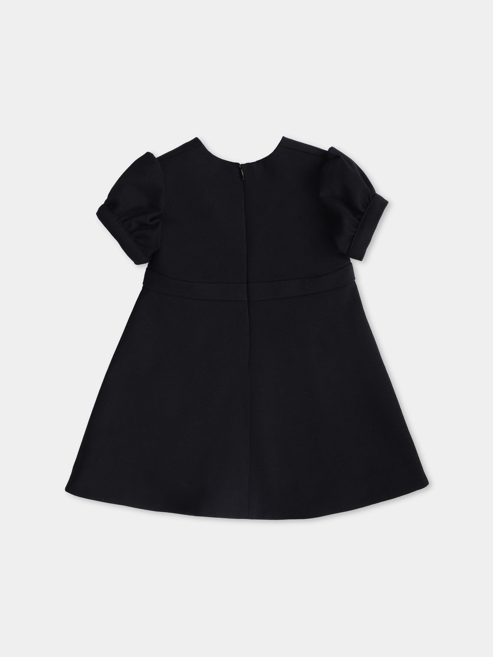 Vestito nero  Gianni Ribbon  per neonata,Versace,1018605 1A15351 2B900