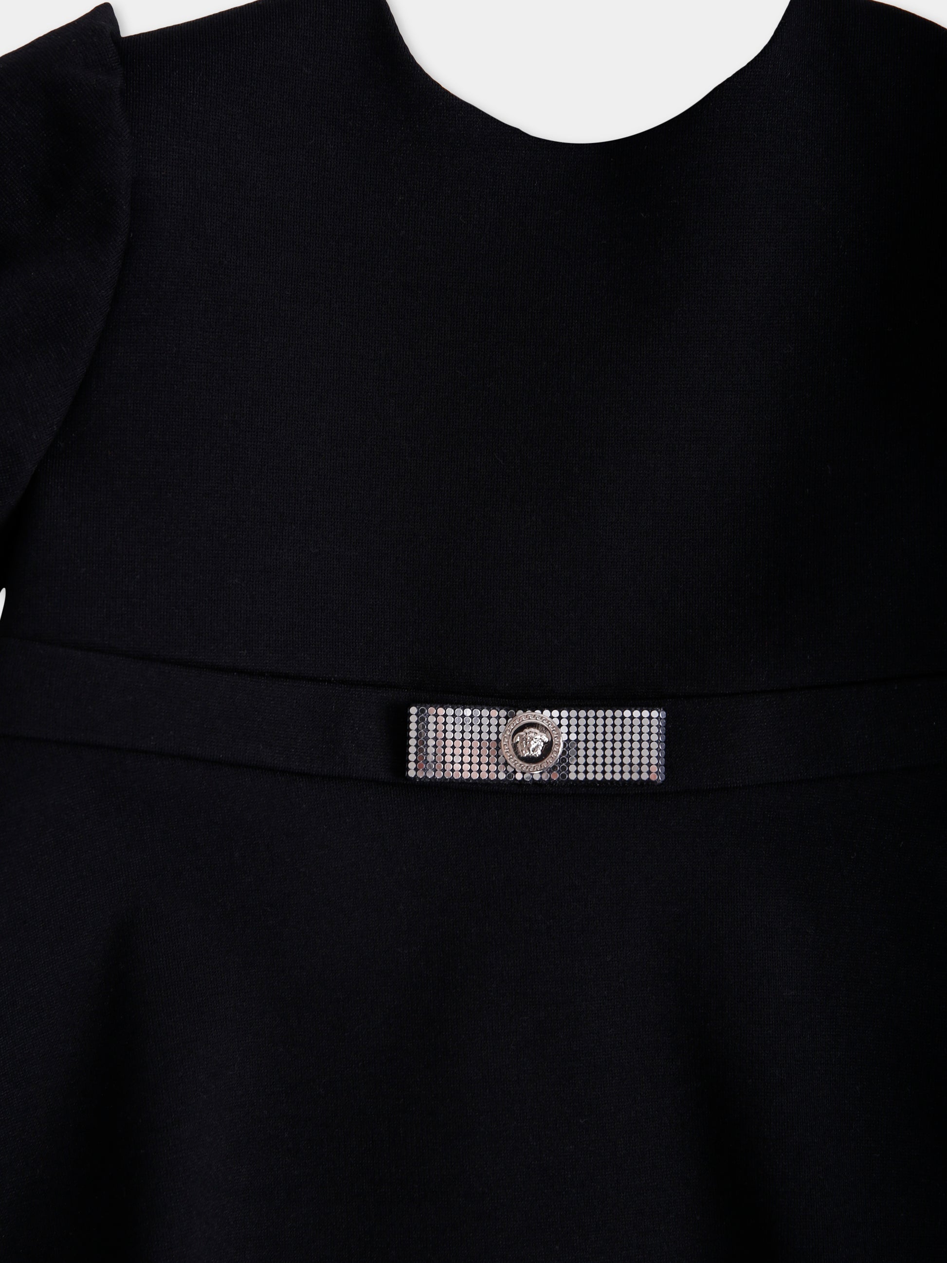 Vestito nero  Gianni Ribbon  per neonata,Versace,1018605 1A15351 2B900