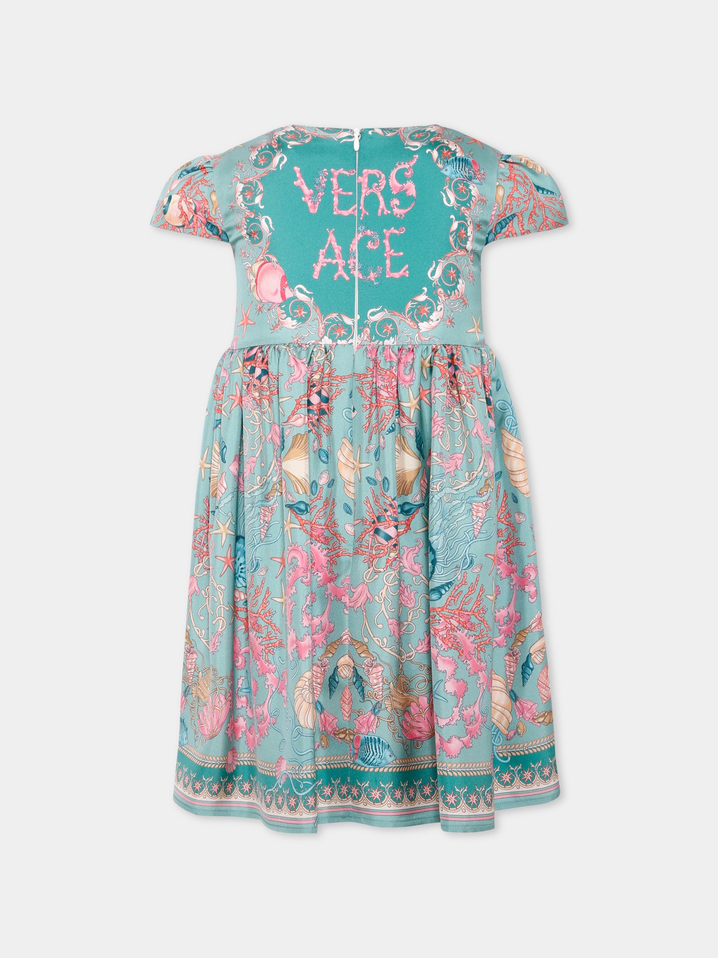 Vestito multicolor La Vacanza per bambina,Versace,1021028 1A15352 6G700