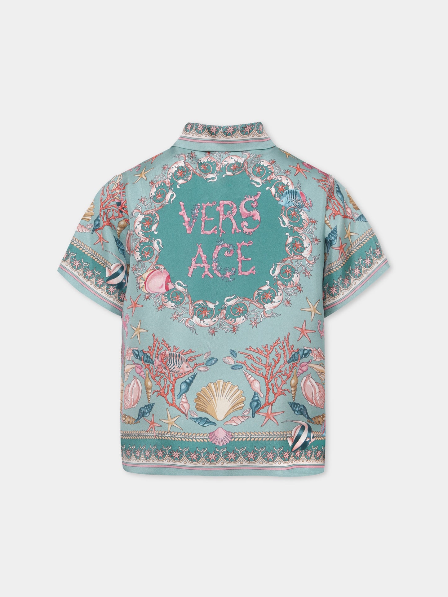 Camicia multicolor La Vacanza per bambini,Versace,1018697 1A15237 5GA30