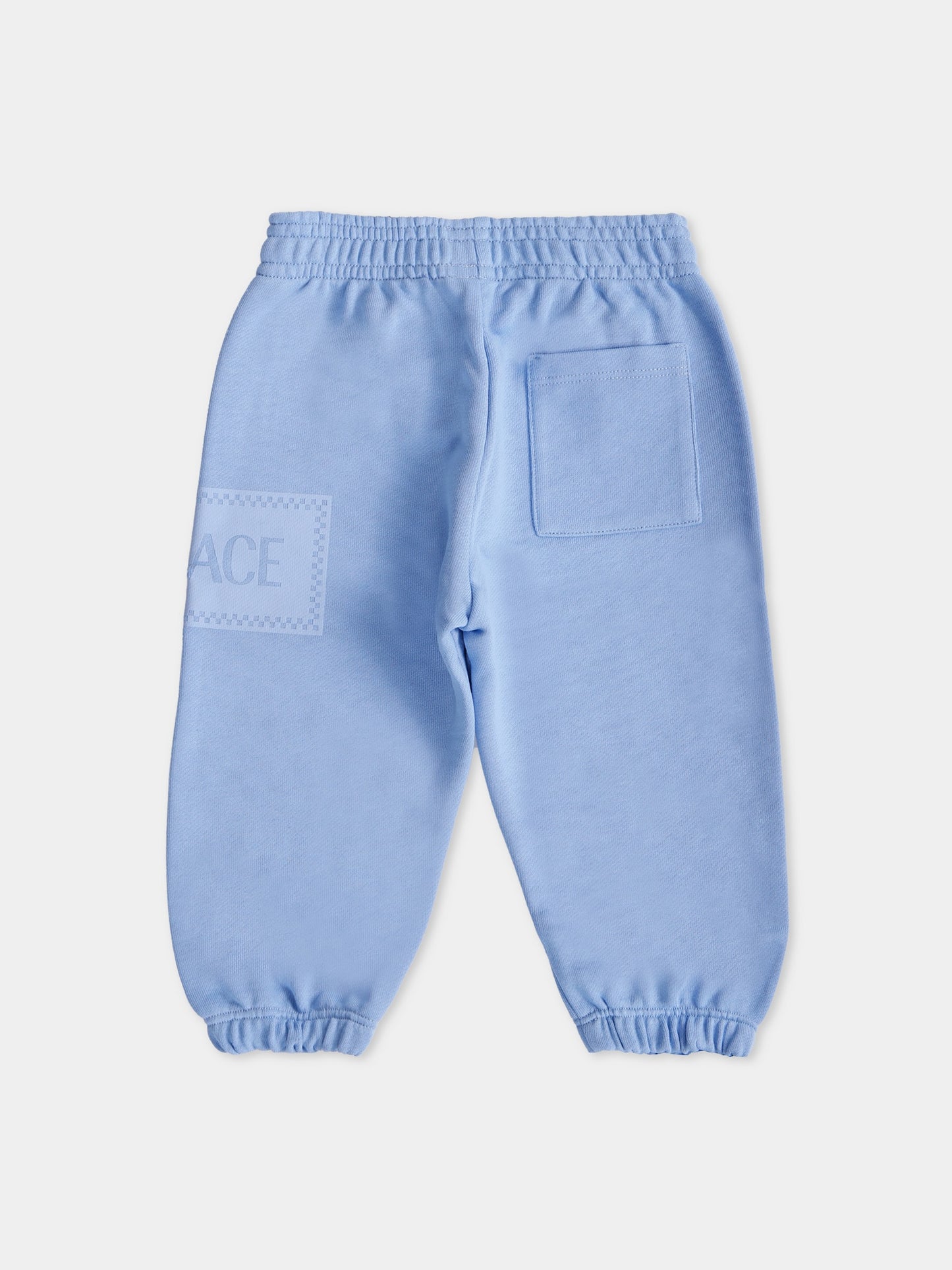 Pantaloni sportivi celeste con '90s vintage logo per neonato,Versace,1021069 1A13182 2V300