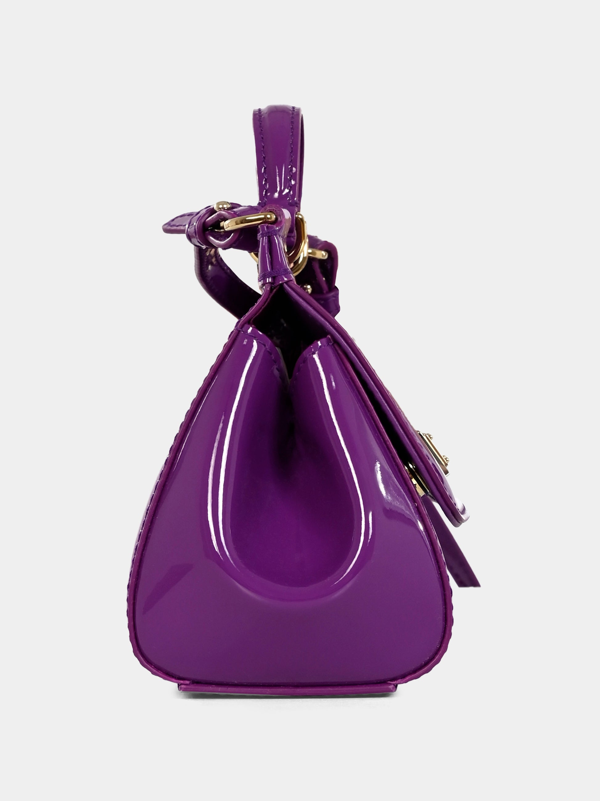 Borsa Sicily viola per bambina con logo,Dolce & Gabbana Kids,EB0003 A1067 8H438