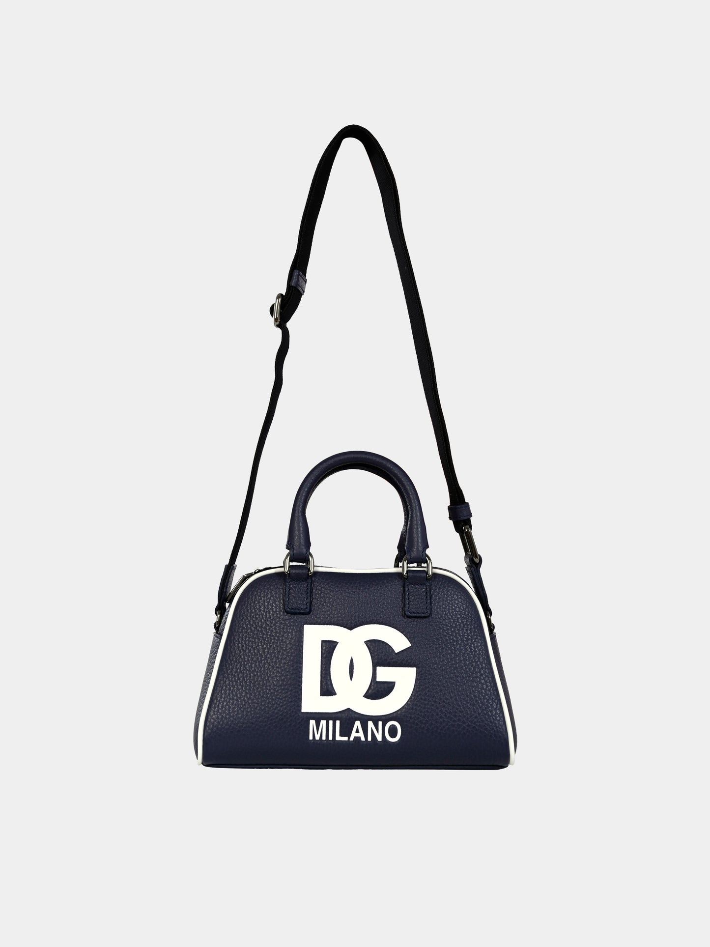 Borsa blu per bambina con logo DG,Dolce & Gabbana Kids,EB0250 AI218 80650