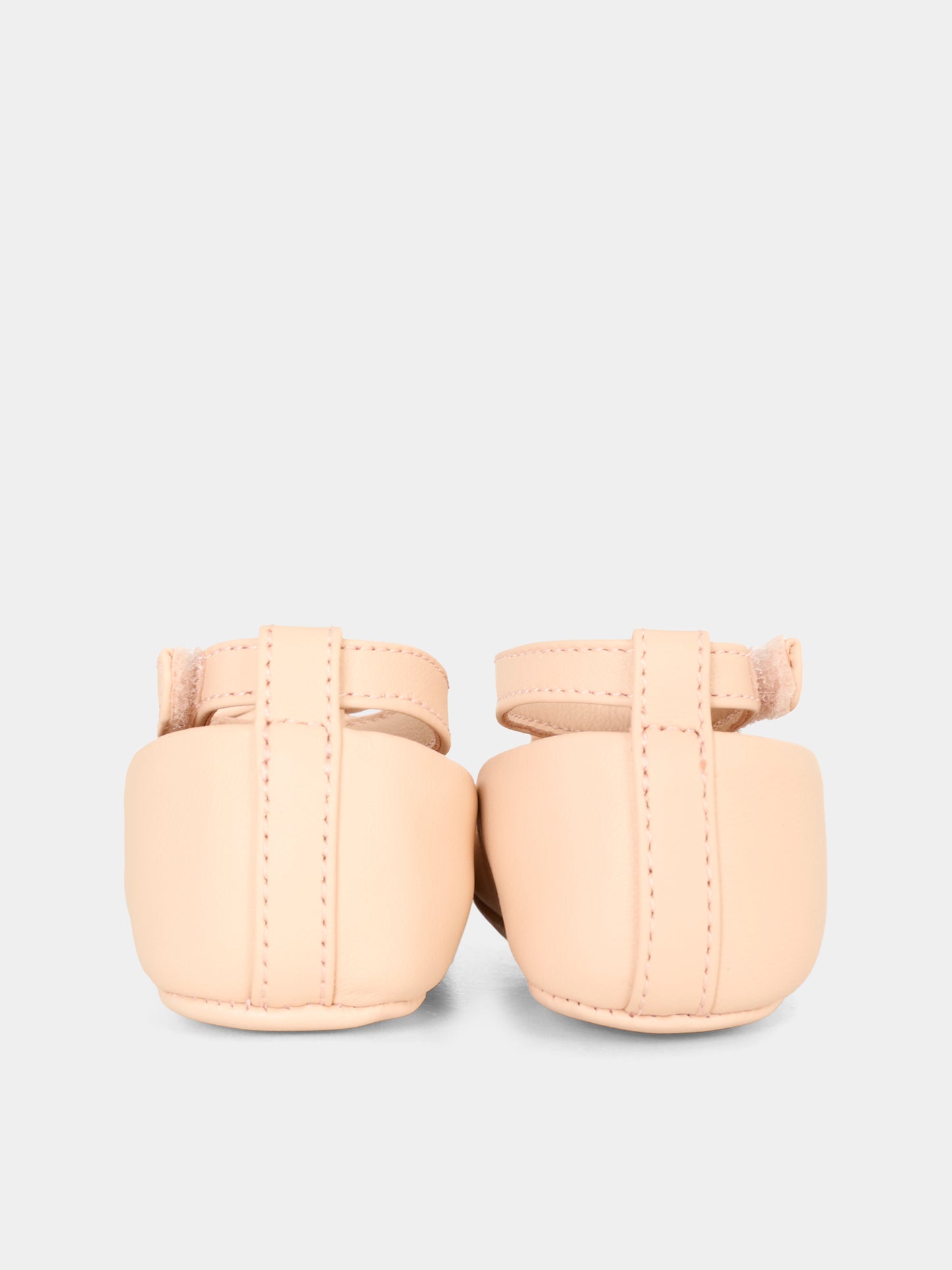 Ballerine rosa per neonata con logo,Dolce & Gabbana Kids,DK0065 AB793 80400