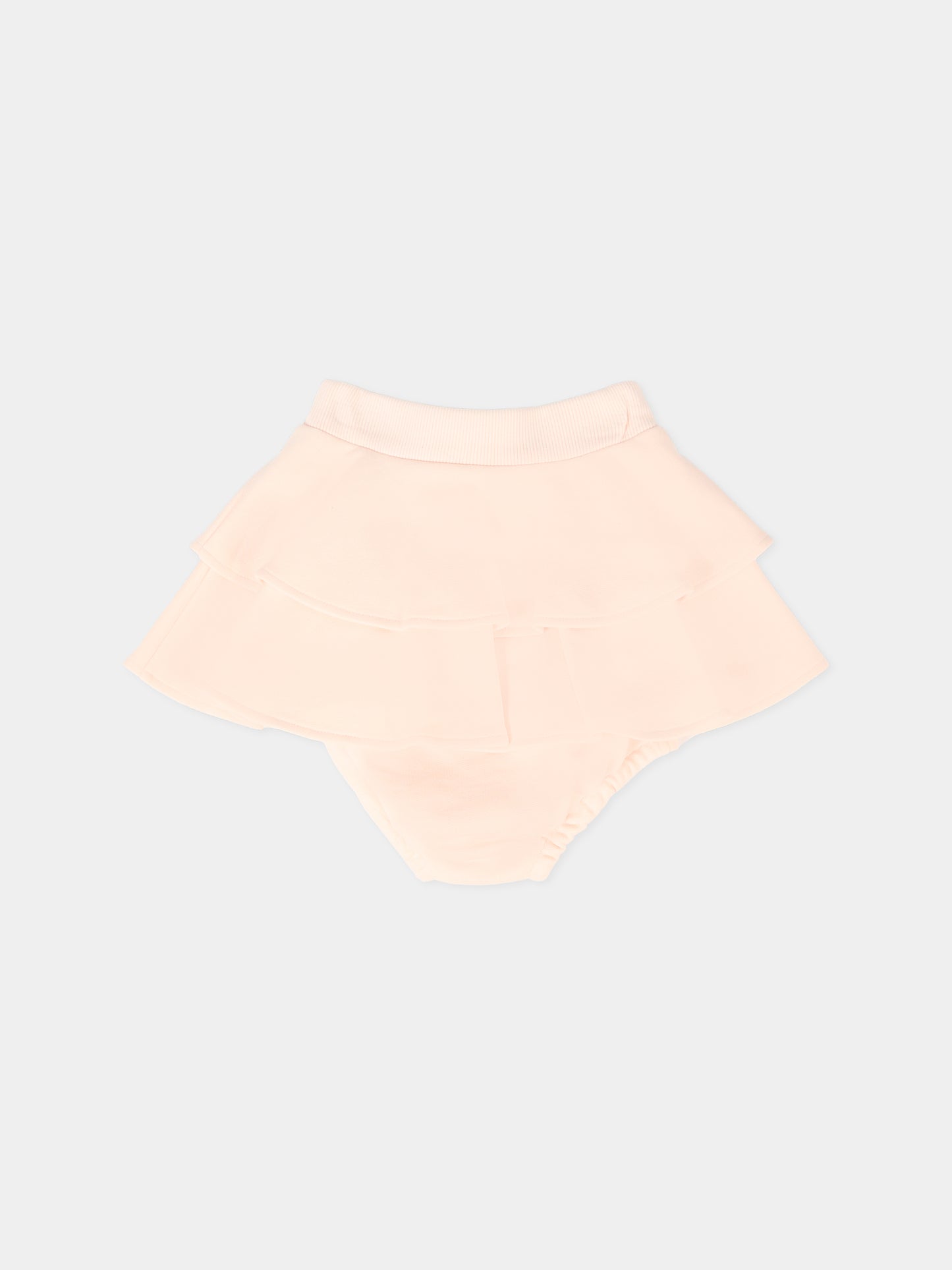 Gonna rosa per neonata con logo,Dolce & Gabbana Kids,L2JIB1 G7PIE F0210