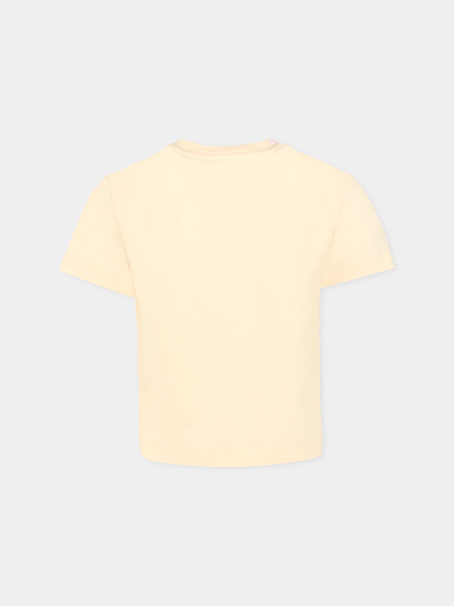 T-shirt rosa per bambina con ricamo DG,Dolce & Gabbana Kids,L5JTNK G7PKU F0210