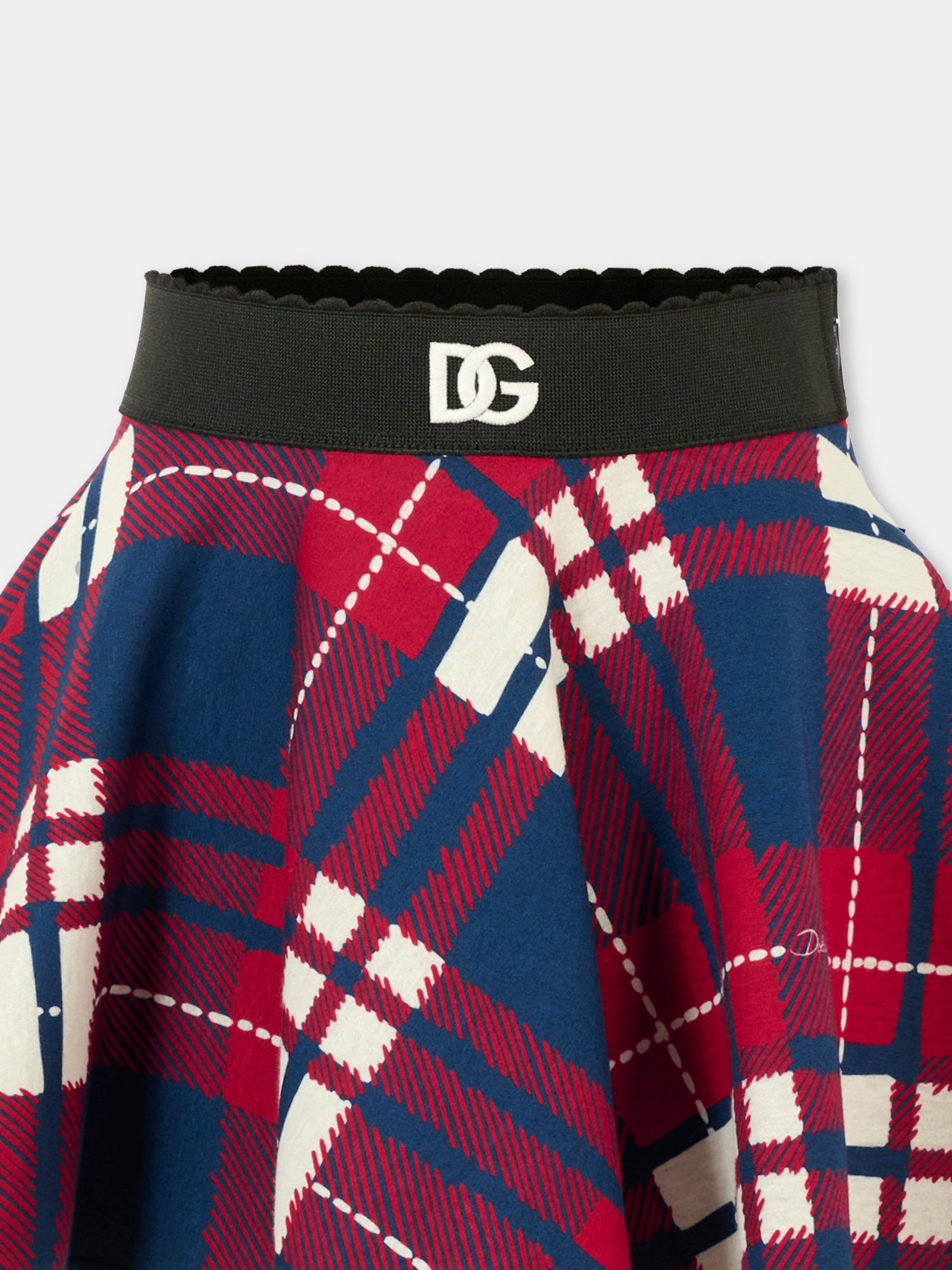 Gonna multicolor per bambina con logo,Dolce & Gabbana Kids,L54I67 ISMKM HD5QB