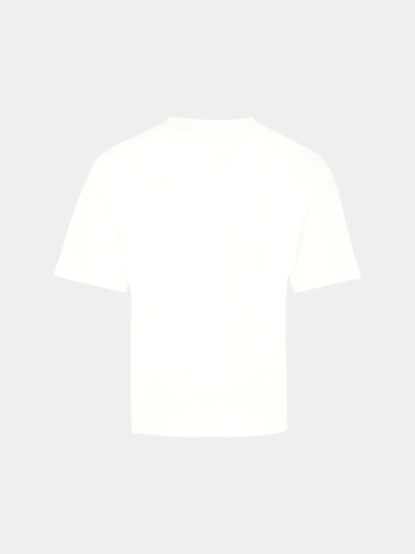 T-shirt bianca per bambina con logo e cuore,Dkny,D62417 10B