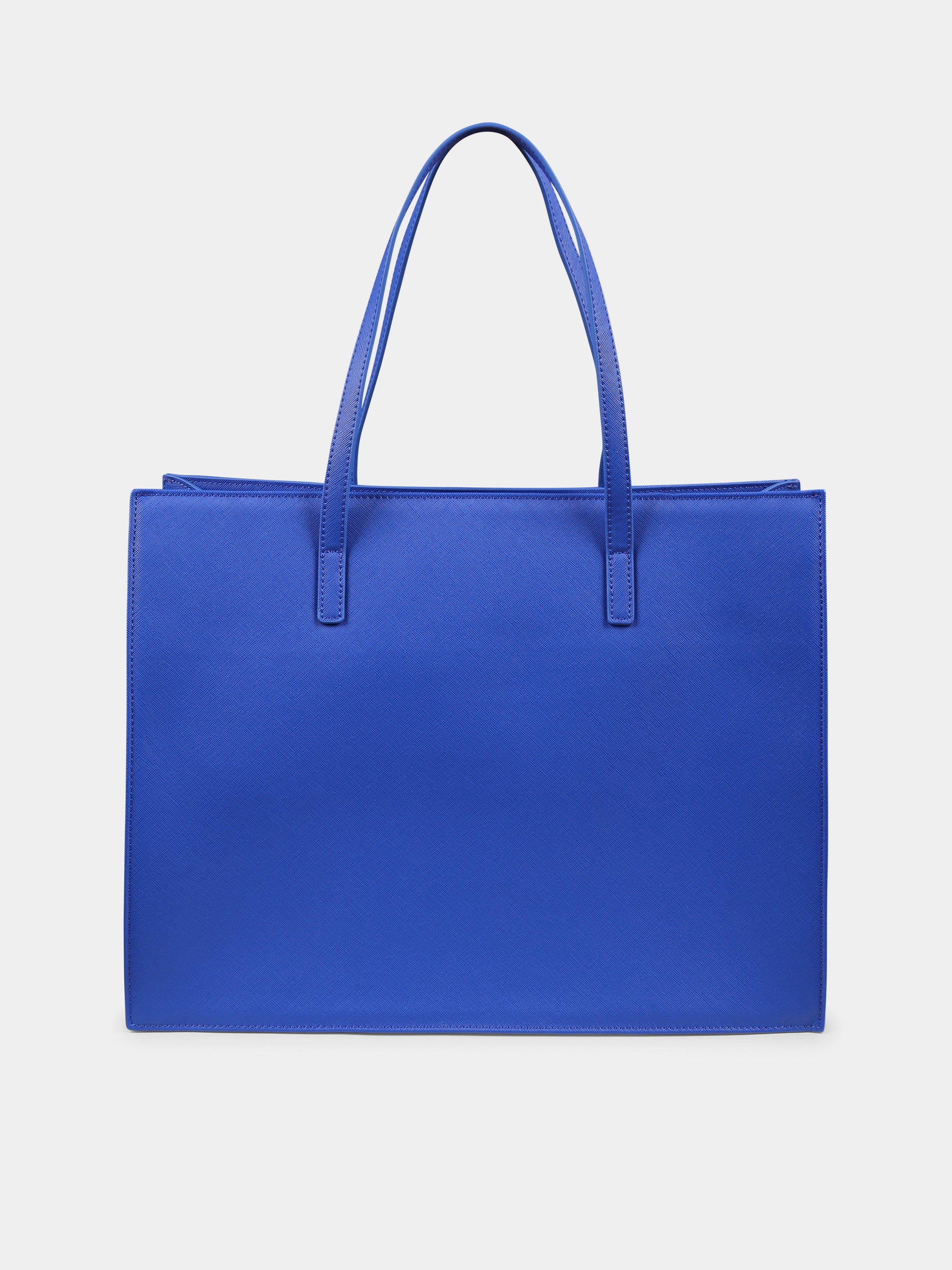 Borsa blu per bambina con logo,Msgm Kids,F4MSJGBA287 130