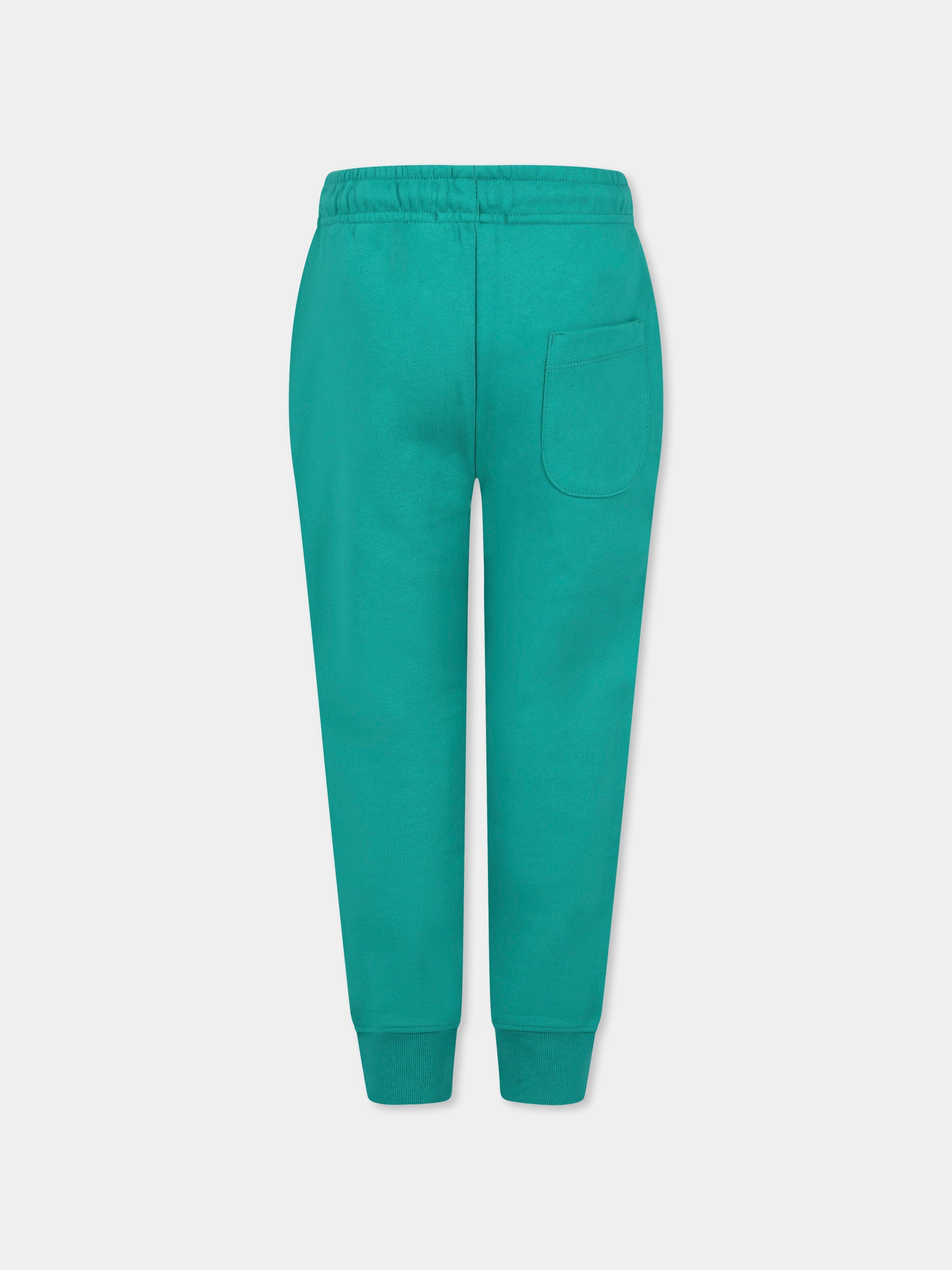 Pantaloni verdi per bambina con logo,Msgm Kids,F4MSJGFP259 080