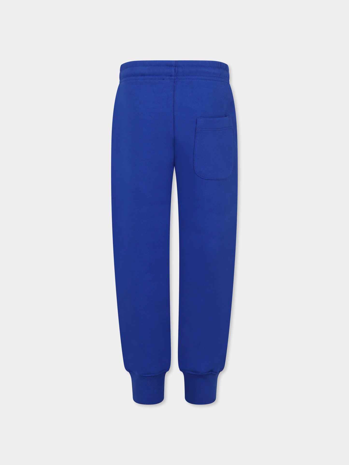 Pantaloni blu per bambini con logo,Msgm Kids,F4MSJUFP062 130