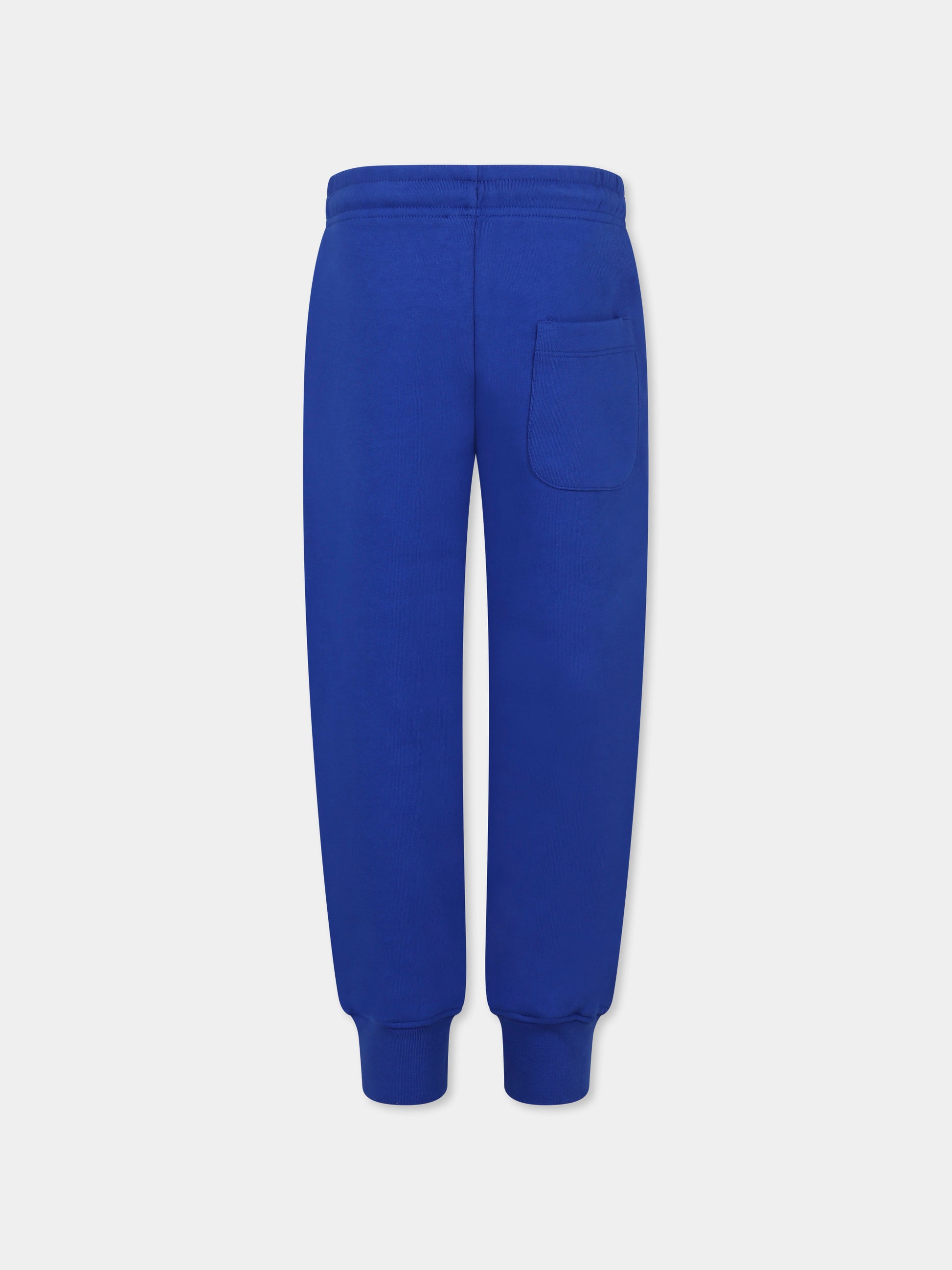 Pantaloni blu per bambini con logo,Msgm Kids,F4MSJUFP062 130