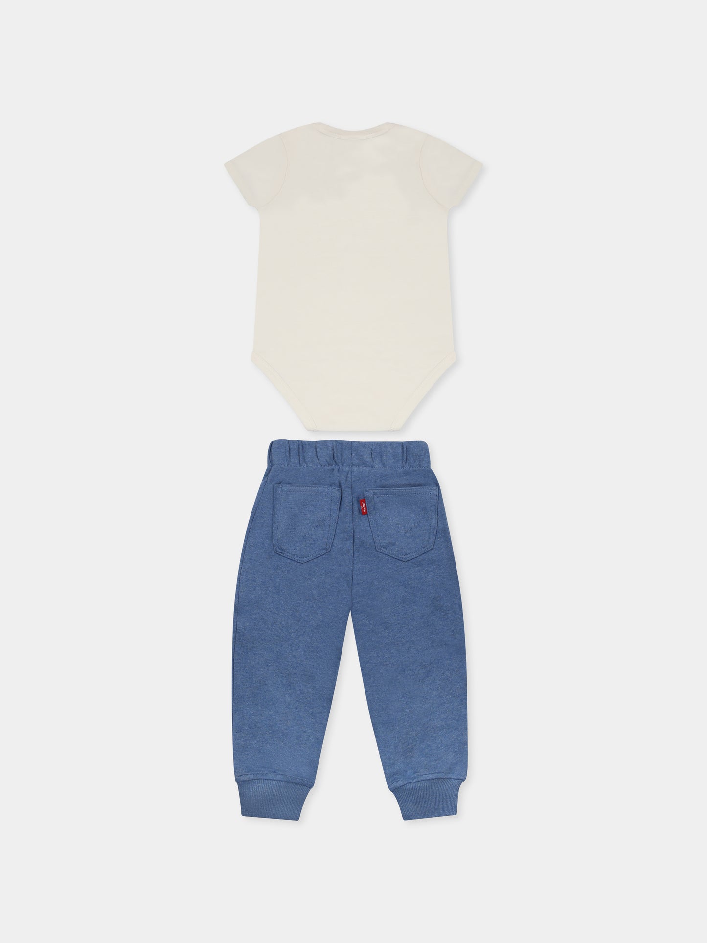 Completo blu per neonato con logo,Levi's Kids,6EK336 W0E