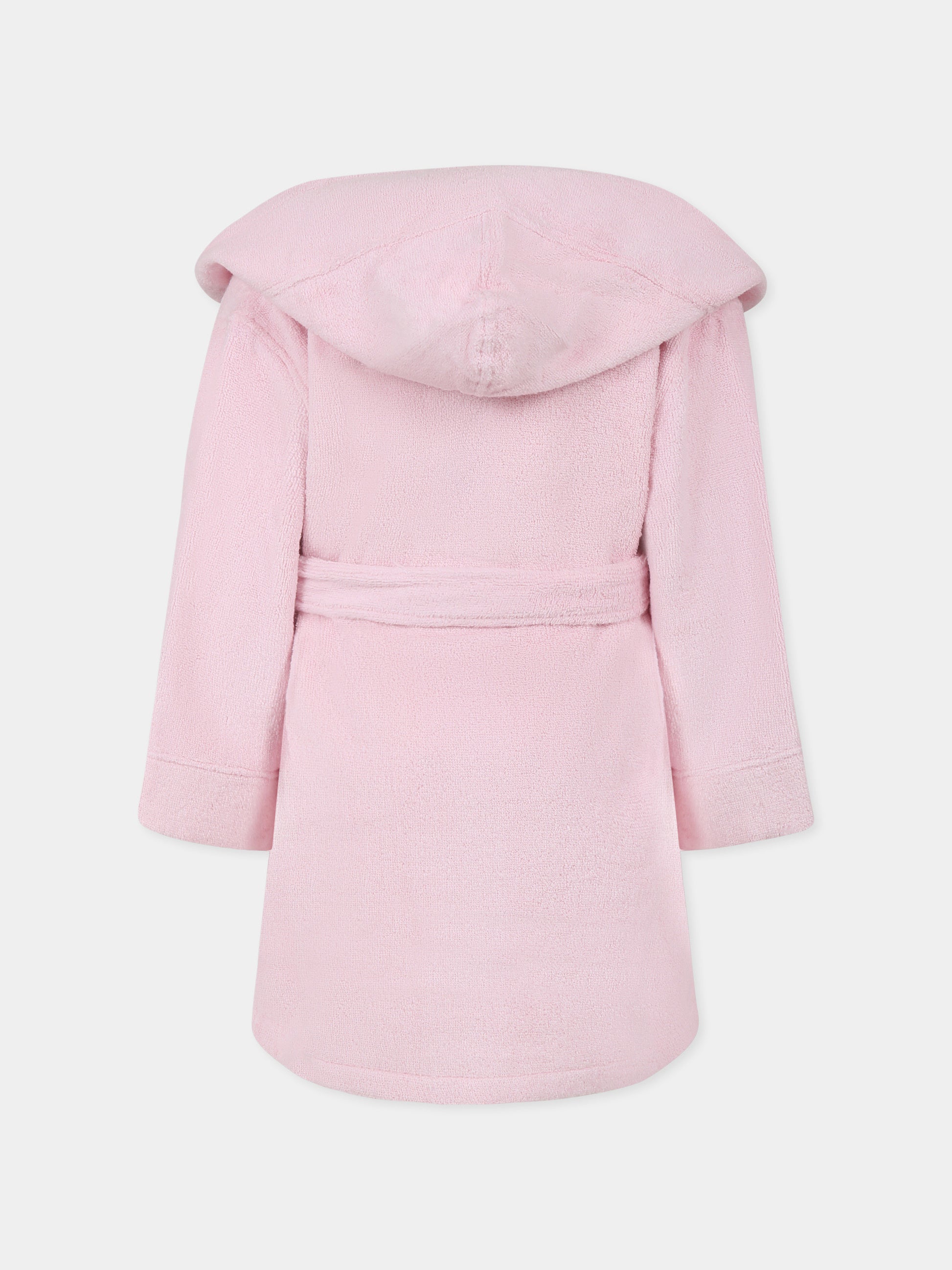 Accappatoio rosa per bambina con cavallino,Ralph Lauren Kids,2P0188 ADQ
