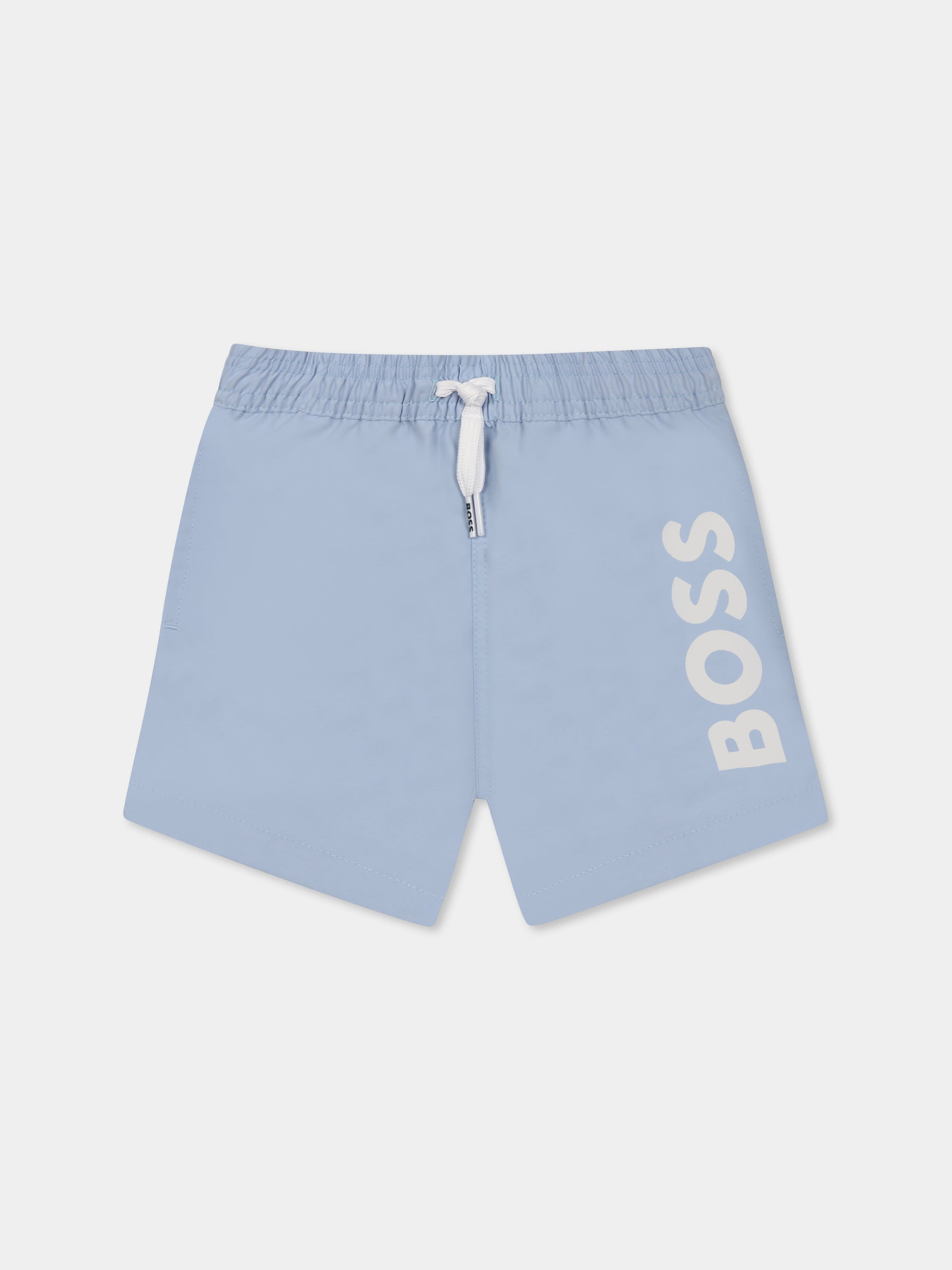 Boxer mare celeste per neonato con logo,Boss,J50569 783