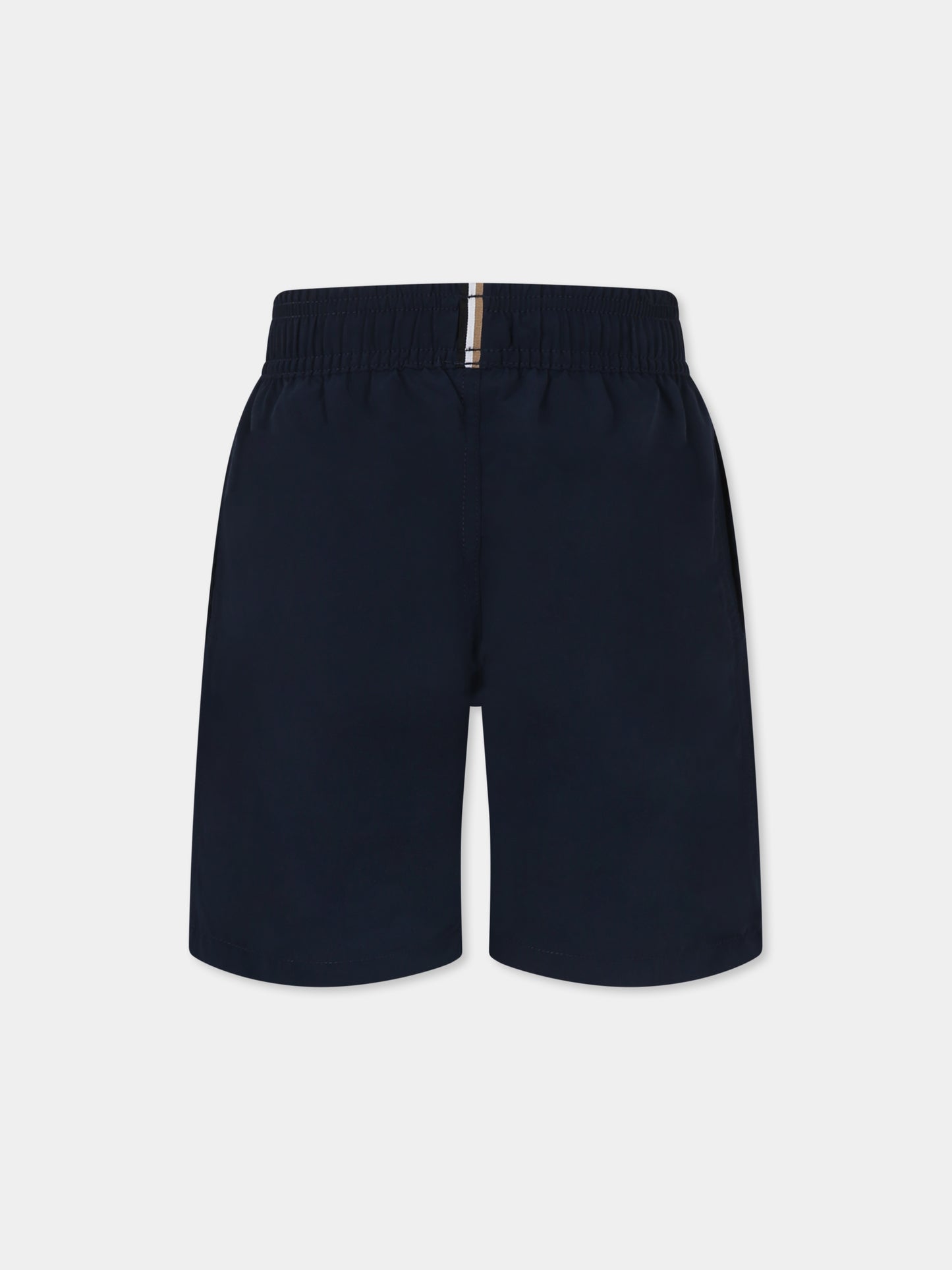 Boxer mare blu per bambino con logo,Boss,J50662 849