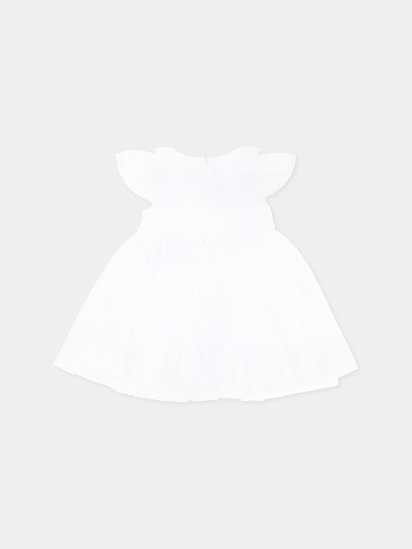 Vestito bianco per neonata,Carrement Beau,Y30032 10P