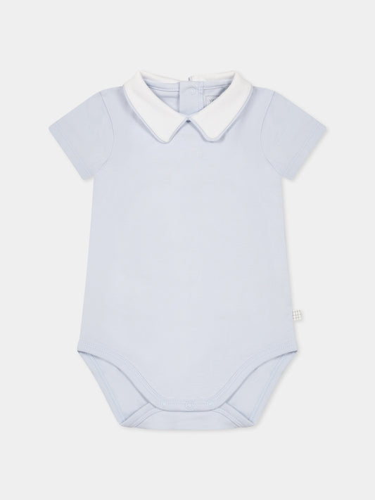 Light blue bodysuit for baby boy