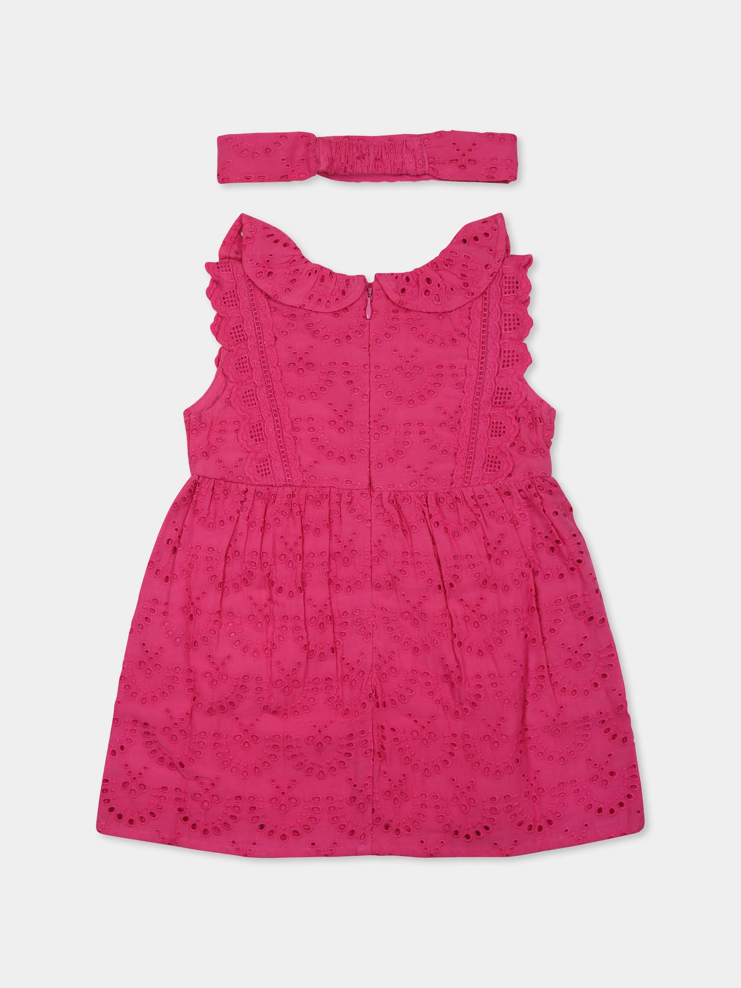 Vestito fucsia per neonata con logo,Carrement Beau,Y30088 49M