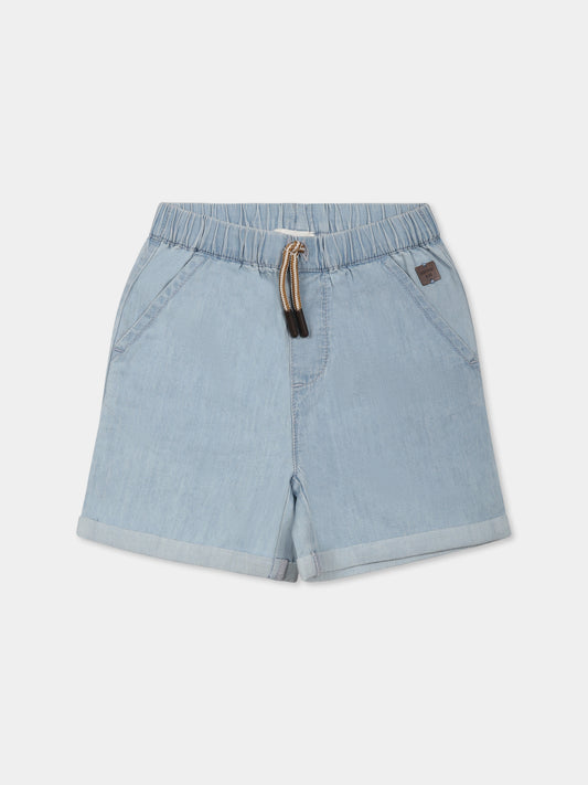 Shorts denim per neonato con logo,Carrement Beau,Y30144 Z10