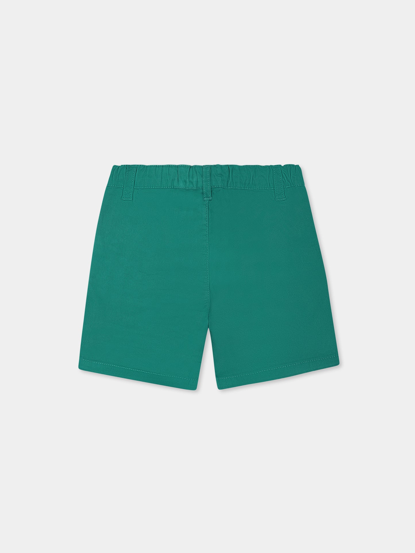 Shorts verdi per neonato con logo,Carrement Beau,Y30145 60C