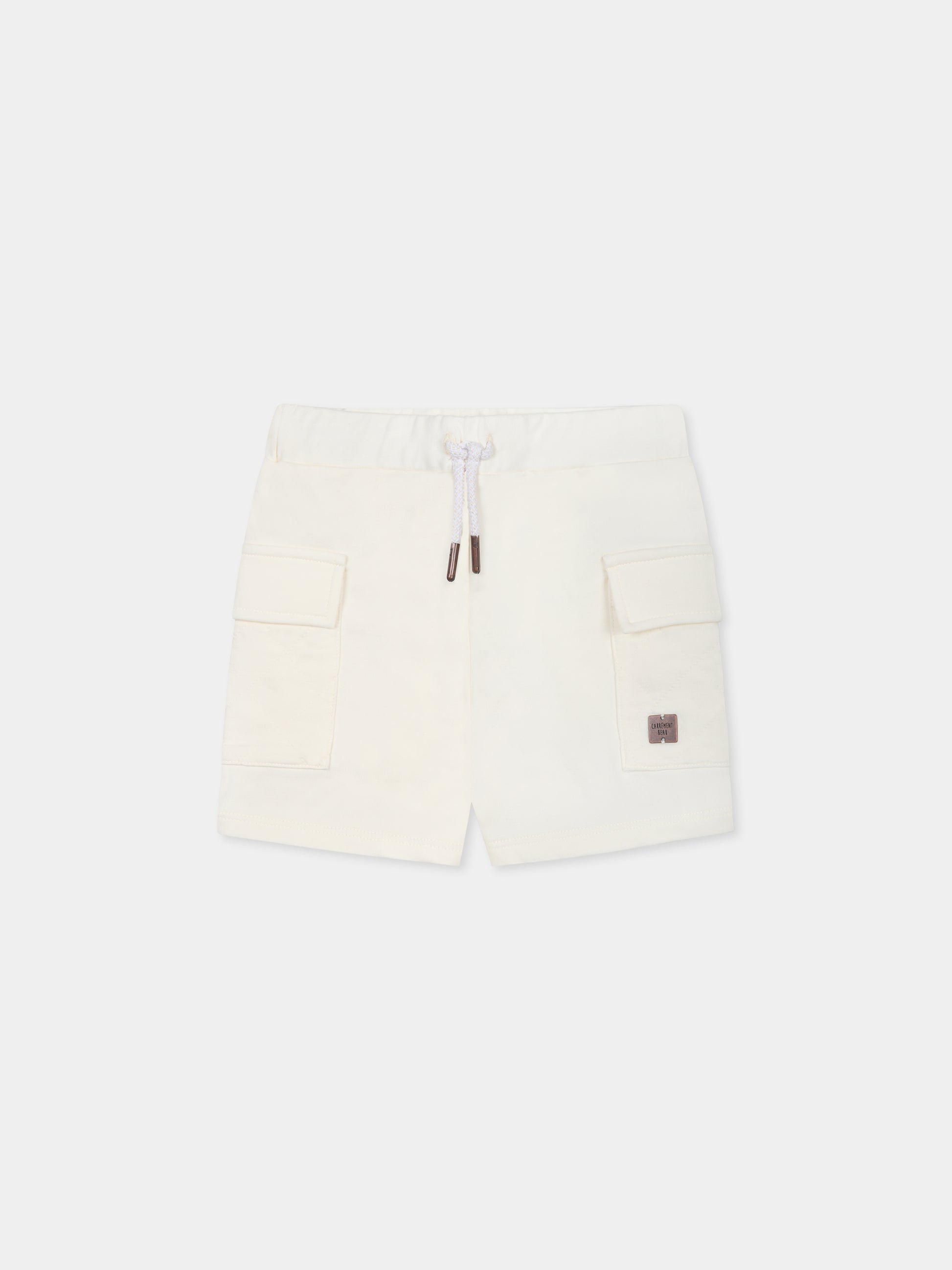 Shorts gialli per neonato con logo,Carrement Beau,Y30146 519
