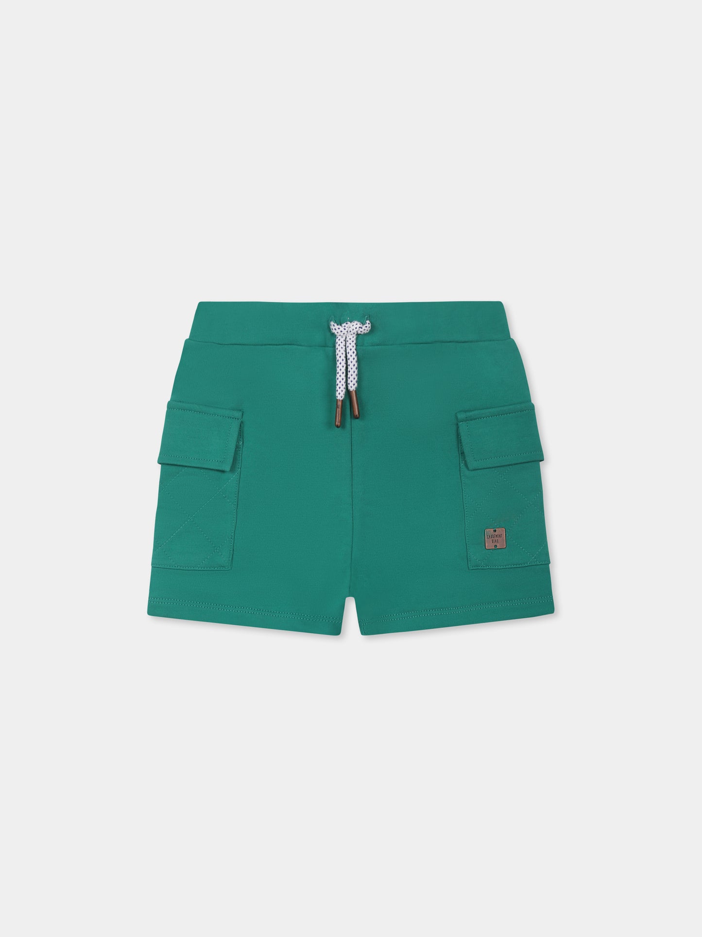 Shorts verdi per neonato con logo,Carrement Beau,Y30146 60C