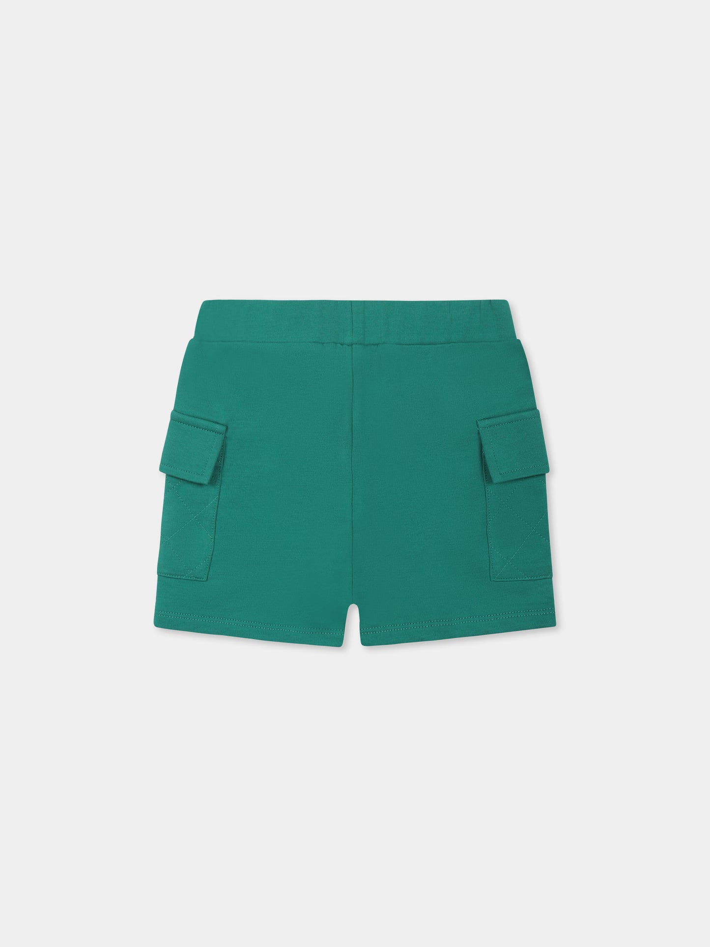 Shorts verdi per neonato con logo,Carrement Beau,Y30146 60C