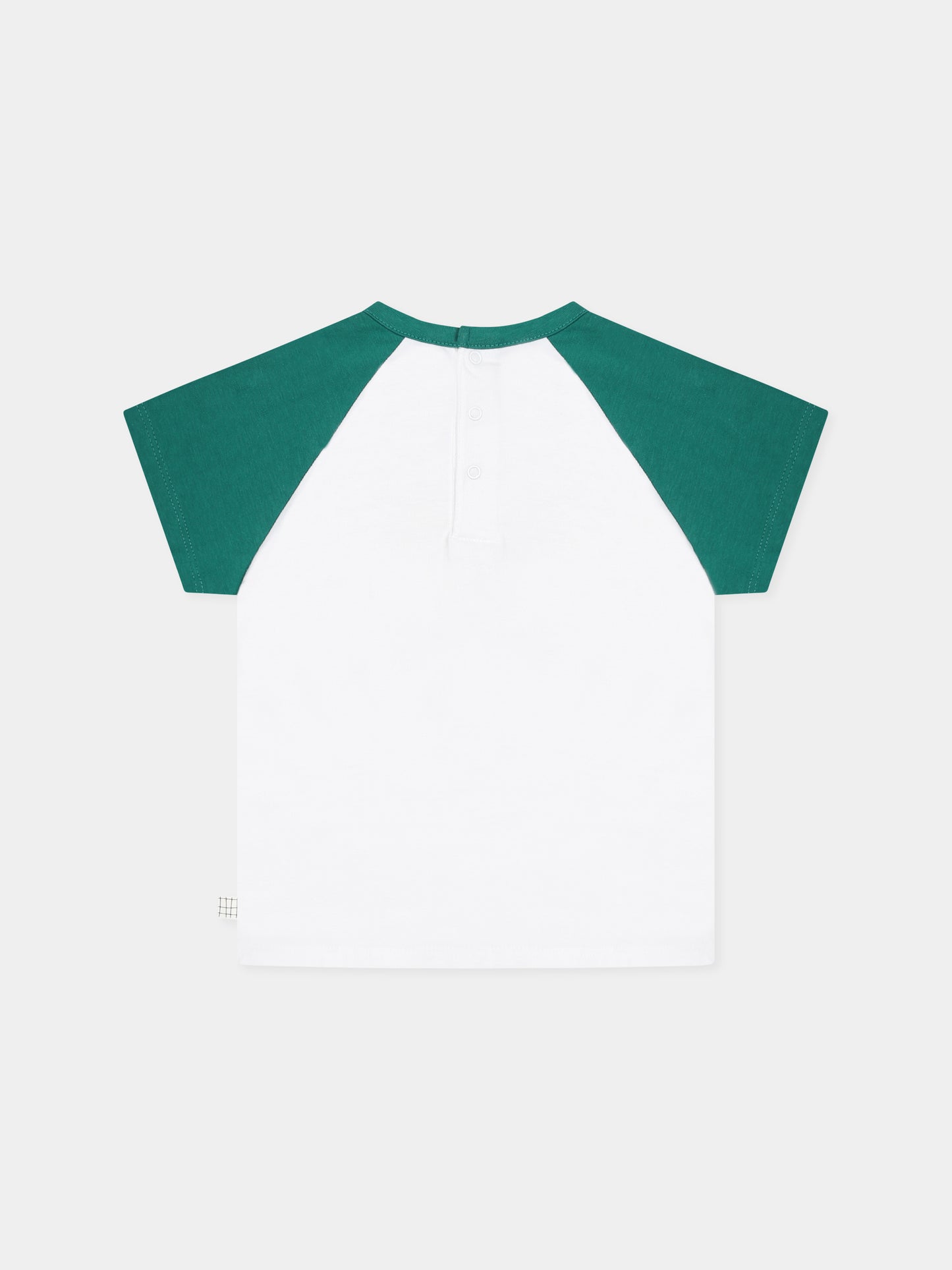 T-shirt bianca per neonato con animali,Carrement Beau,Y30154 N56