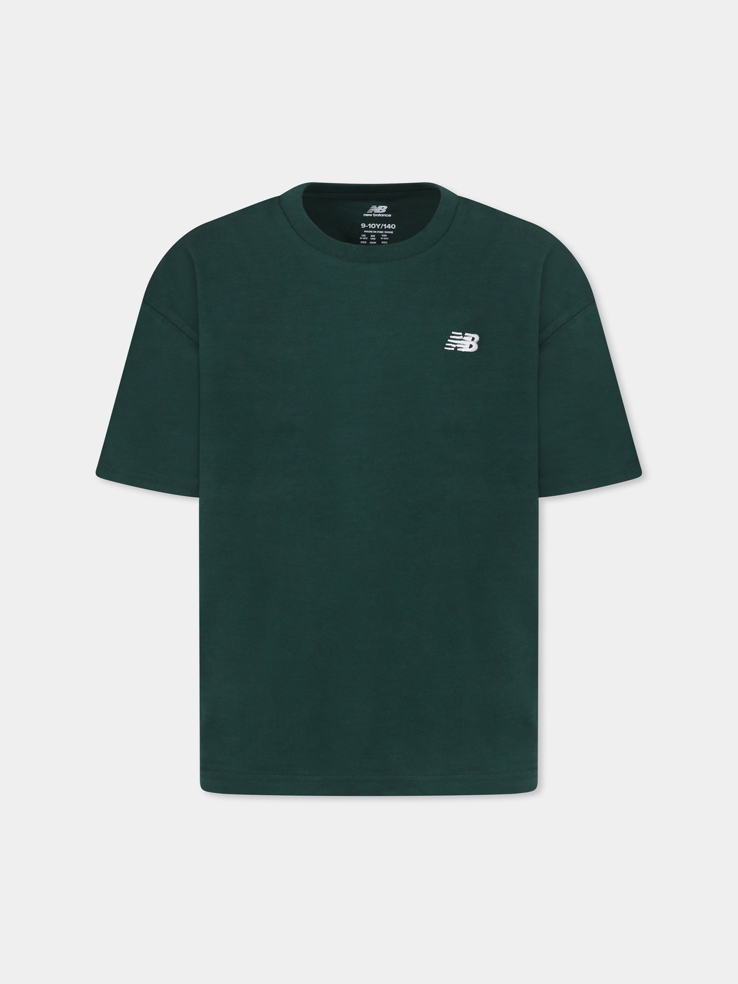 Green t-shirt for boy with logo