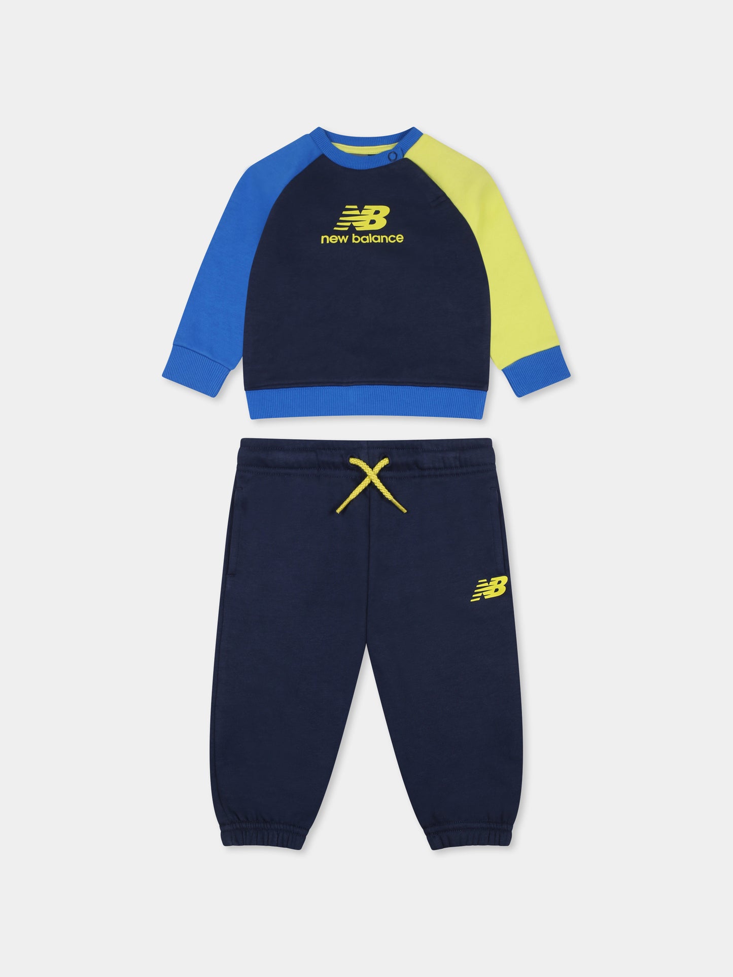 Completo blu per neonato con logo,New Balance,LAKB0097I NNY