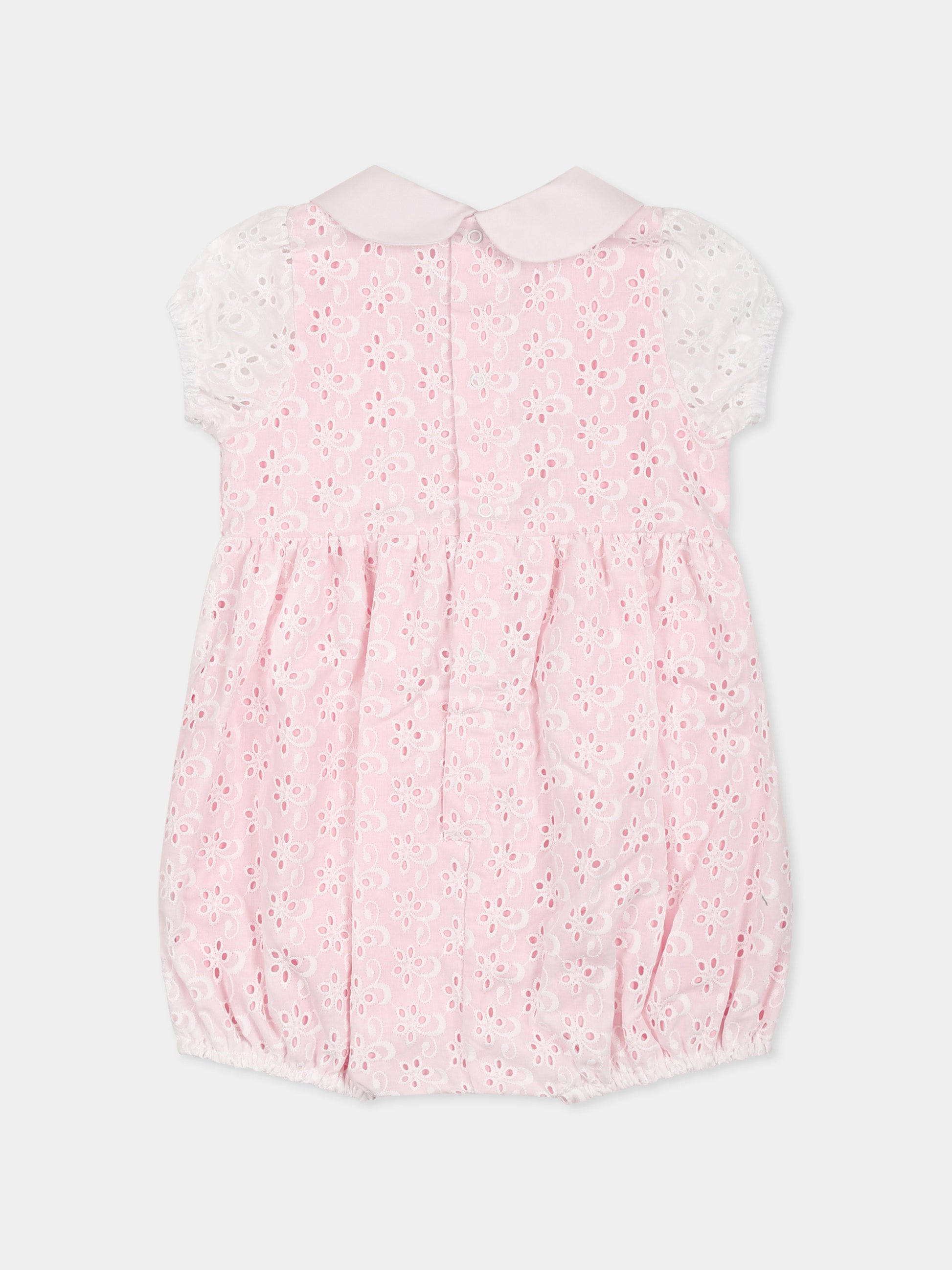 Pagliaccetto rosa per neonata con fiocco,Mercadante 1939,MP005 ROSA