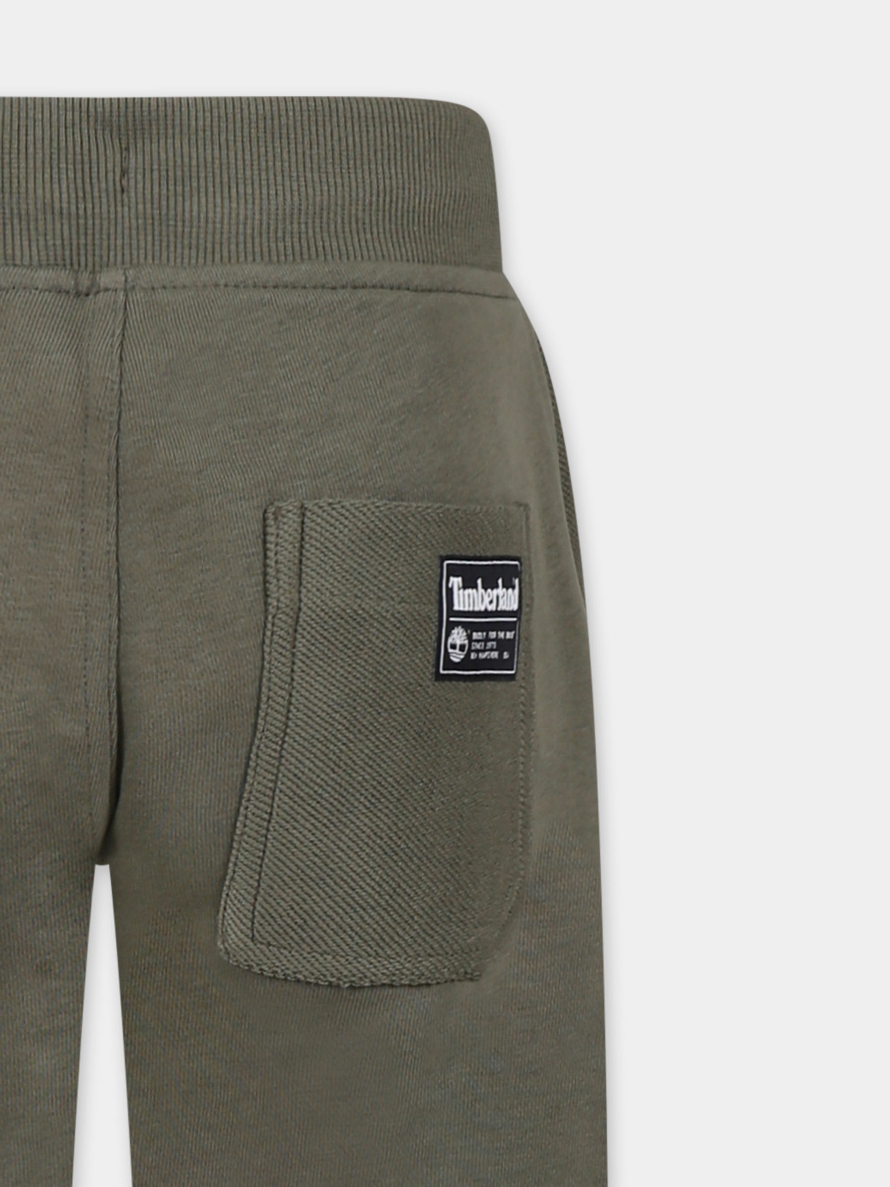 Pantaloni verdi per bambino con logo,Timberland,T60060 724