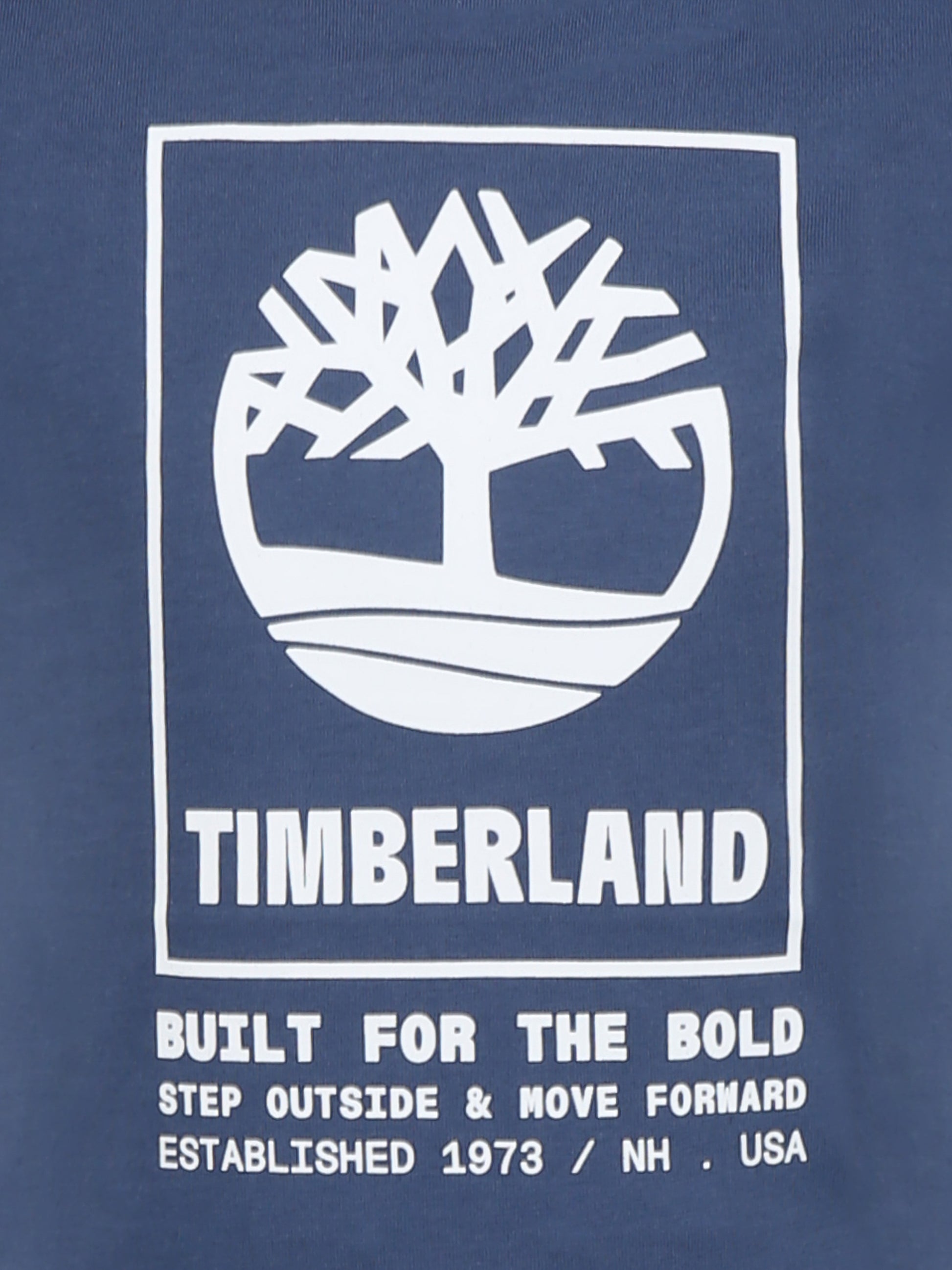 T-shirt blu per bambino con logo,Timberland,T60082 82H