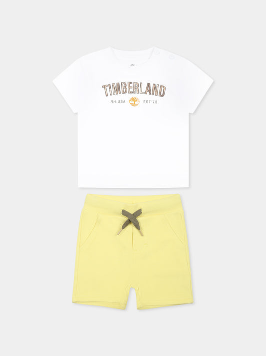 Completo multicolor per neonato con logo,Timberland,T60133 N05