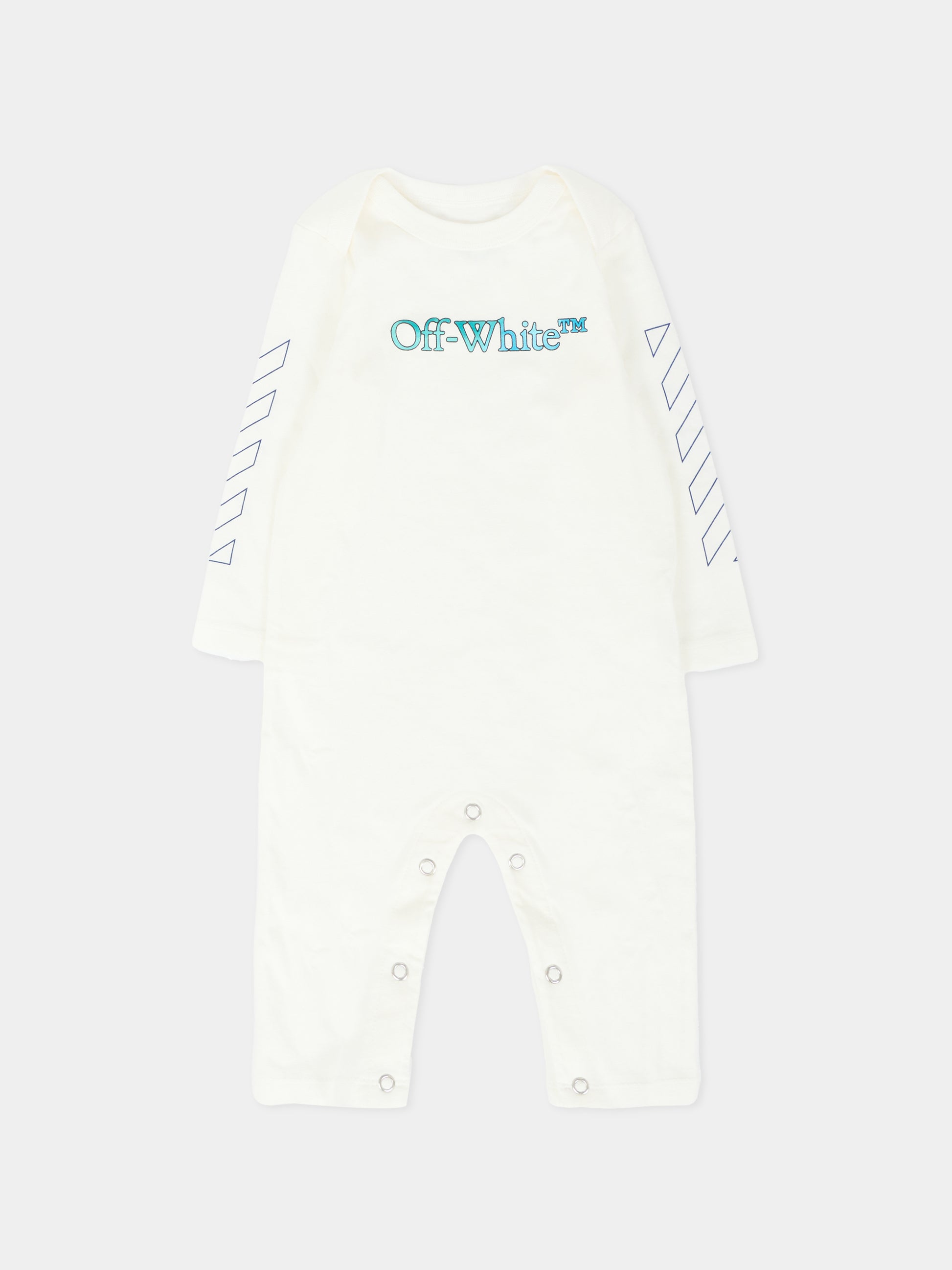 Set tutine avorio per neonato con logo,Off White,OB2X001F25JER0010184