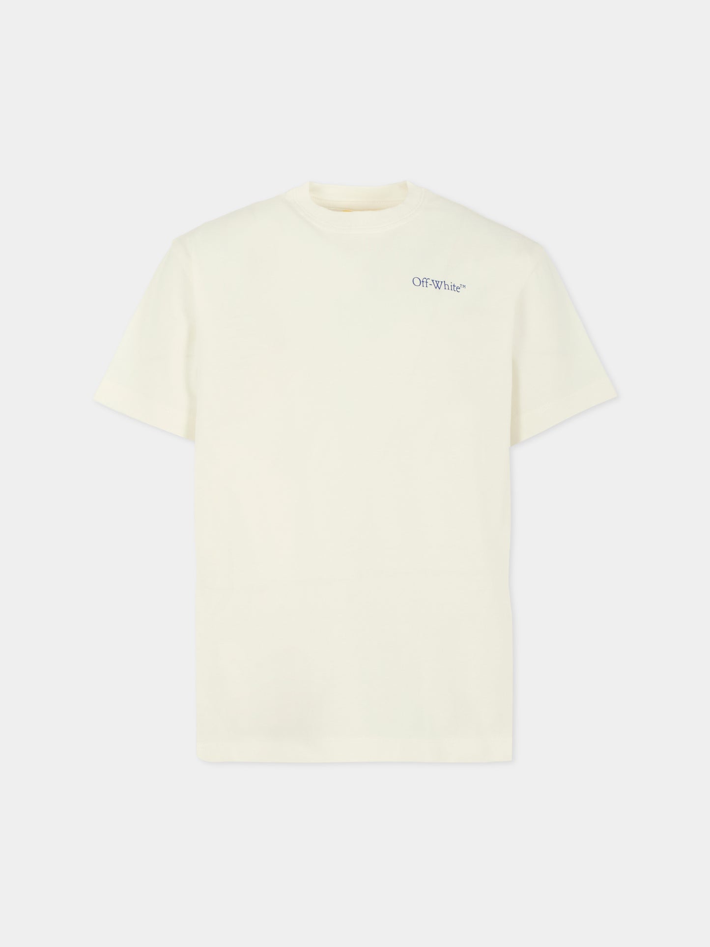 T-shirt bianca per bambino con frecce,Off White,OBAA002F25JER00D0145