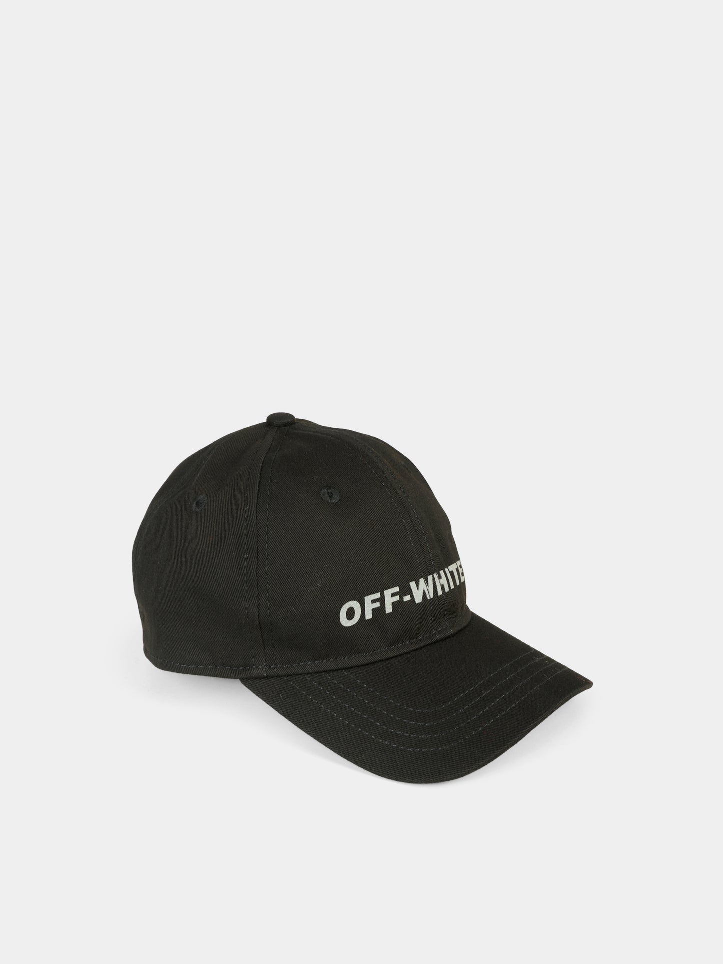 Cappello nero per bambino con logo,Off White,OBLB002F25FAB0021080