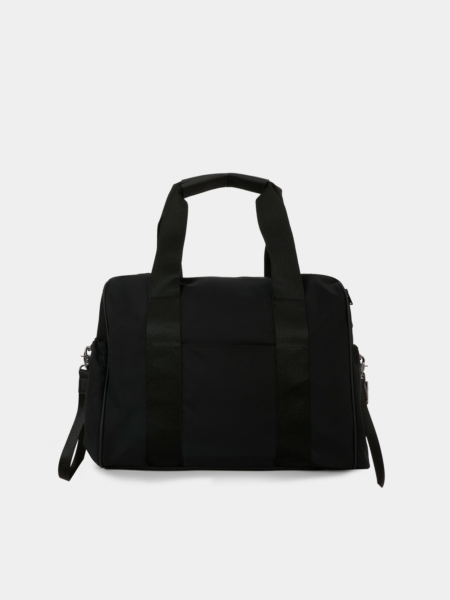 Borsa mamma nera per neonati con logo bianco,Boss,J52679 09B