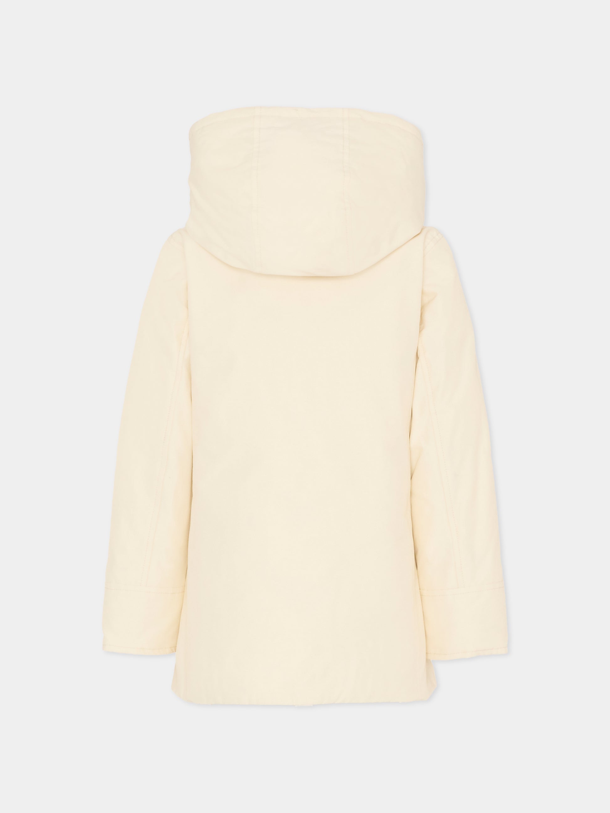 Arctic parka bianco per bambina con logo,Woolrich Kids,CFWKOU0223FRUT0641 - UT0641 - MKC