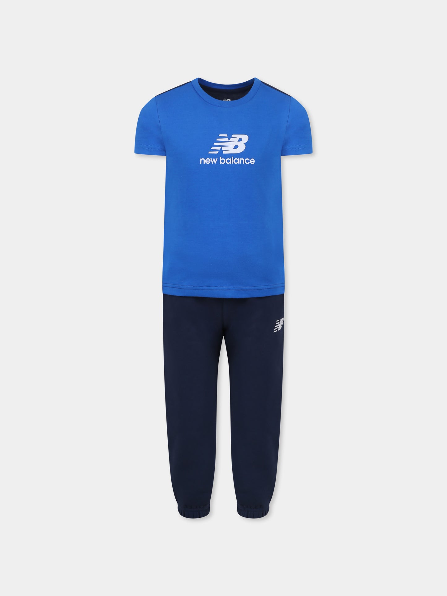 Completo blu per bambino con logo,New Balance,LAKB0094I BLU