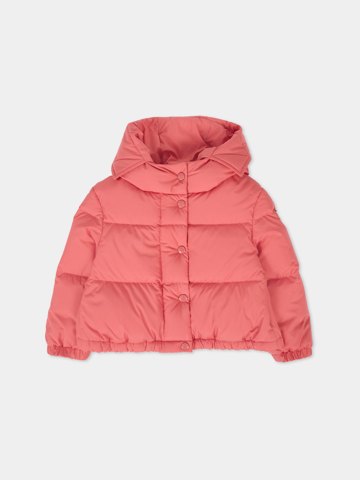 Piumino Laurie rosa per neonata con logo,Moncler Kids,K2951 1A00031 597YW 56H