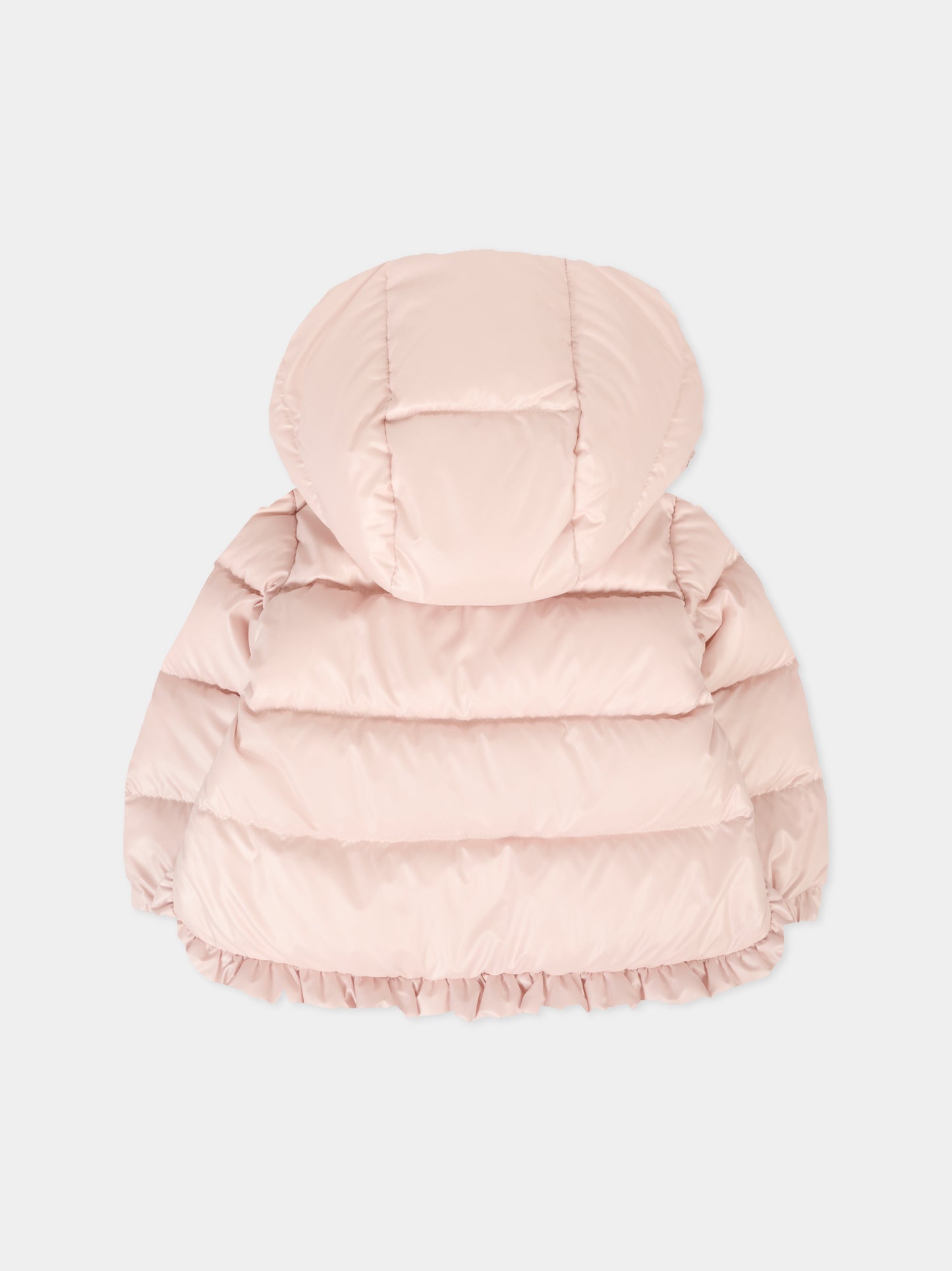 Piumino Tazui rosa per neonata con logo,Moncler Kids,K2951 1A00036 597YX 50X