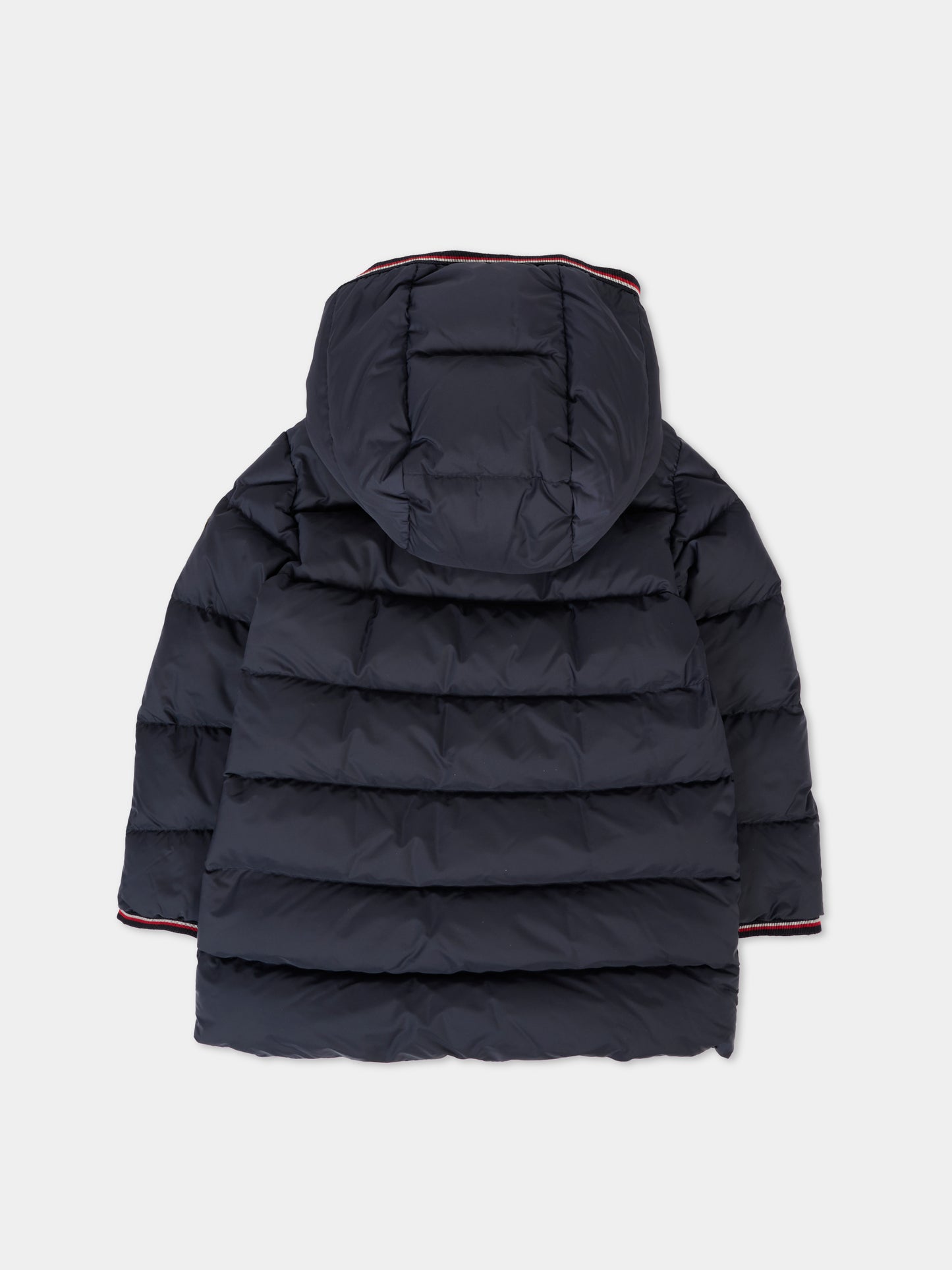 Piumino Saito blu per neonato con logo,Moncler Kids,K2951 1C00002 53A5E 742