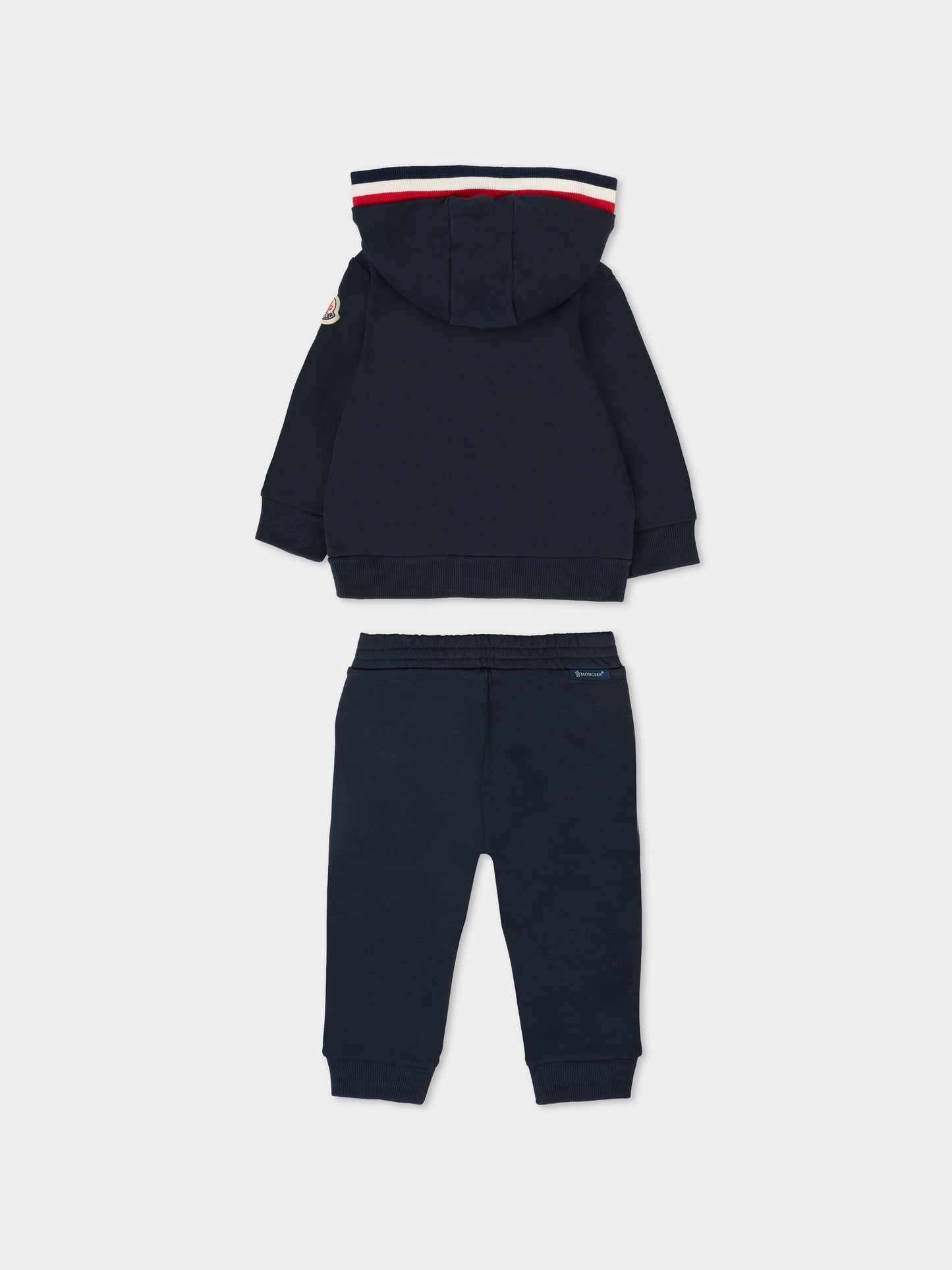 Completo blu per neonato con logo,Moncler Kids,K2951 8M00007 89AM3 778